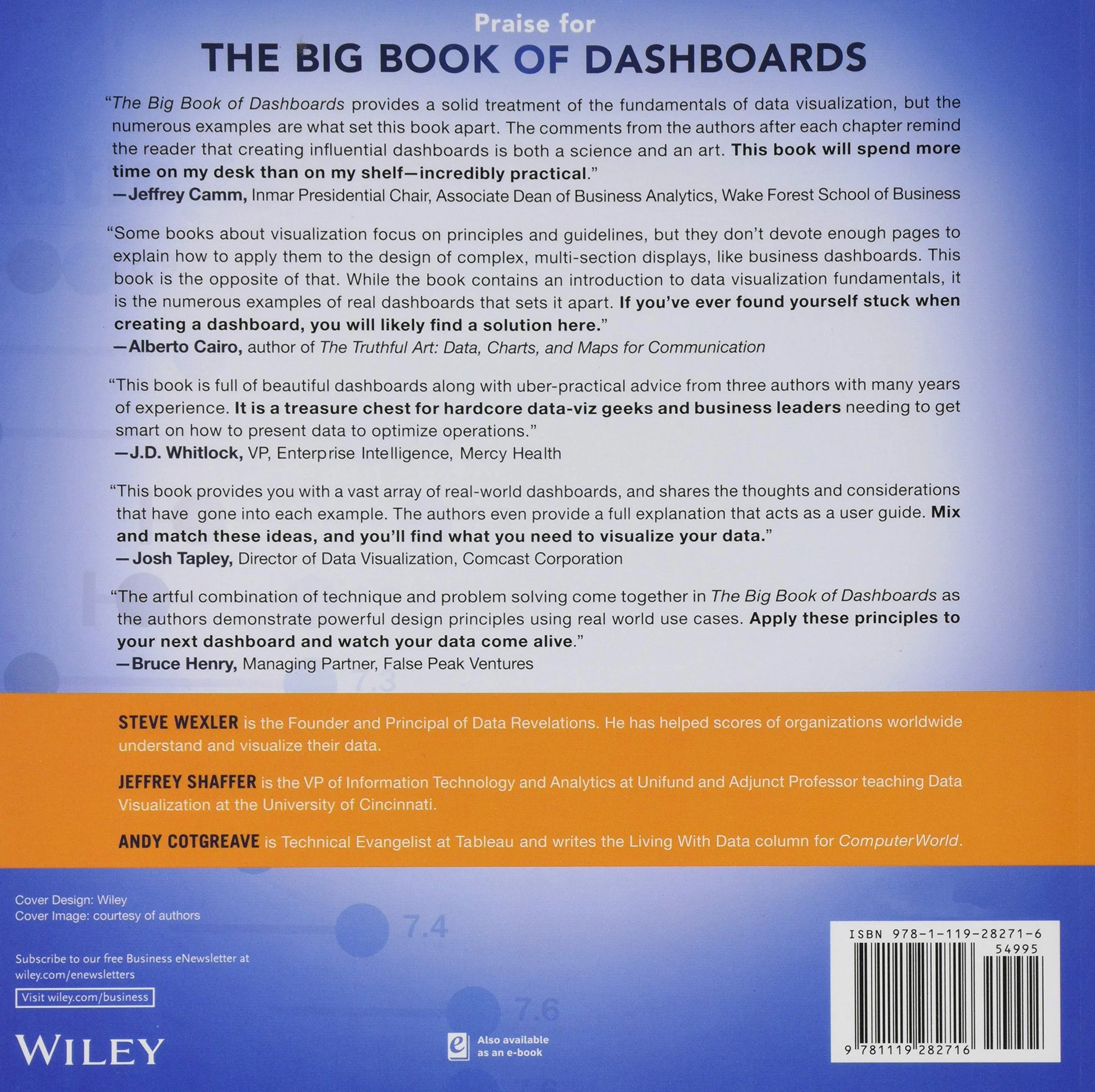 The Big Book of Dashboards: Visualizing Your Data Using Real-World Business Scenarios