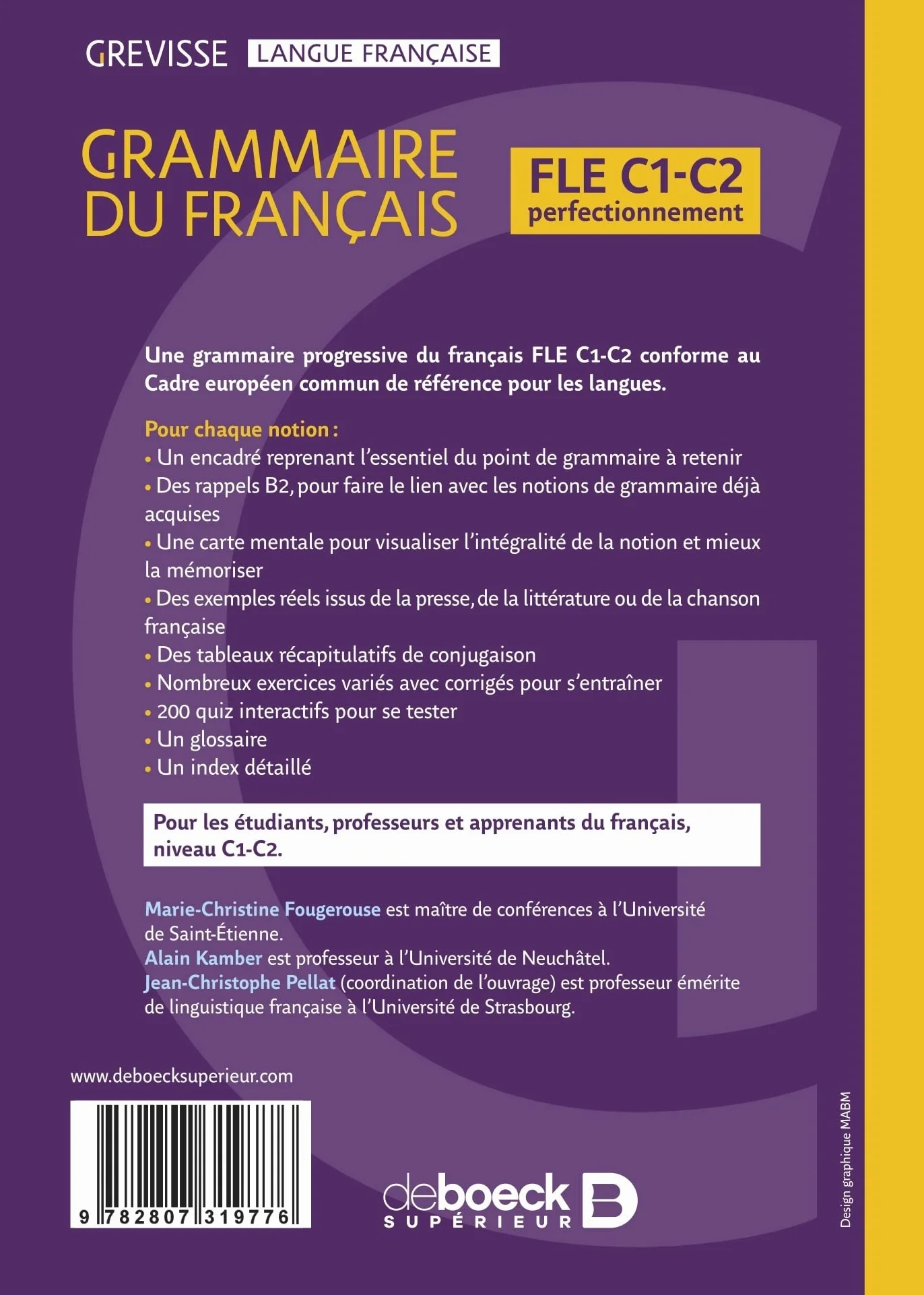Grammaire du français: FLE C1-C2 perfectionnement