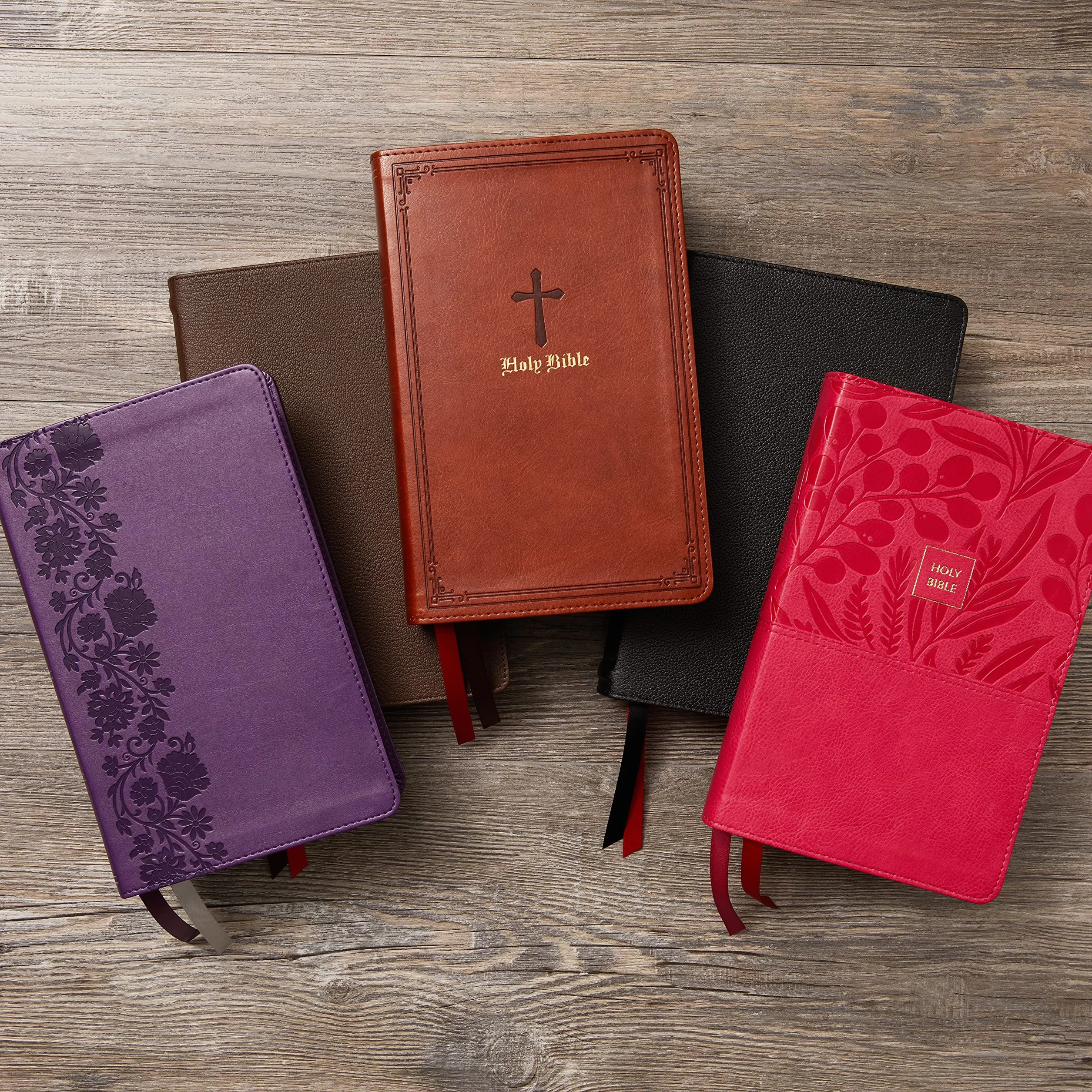 KJV Holy Bible: Large Print Single-Column with 43,000 End-Of-Verse Cross References, Brown Leathersoft, Personal Size, Red Letter, Comfort Print: King James Version: Holy Bible, King James Version