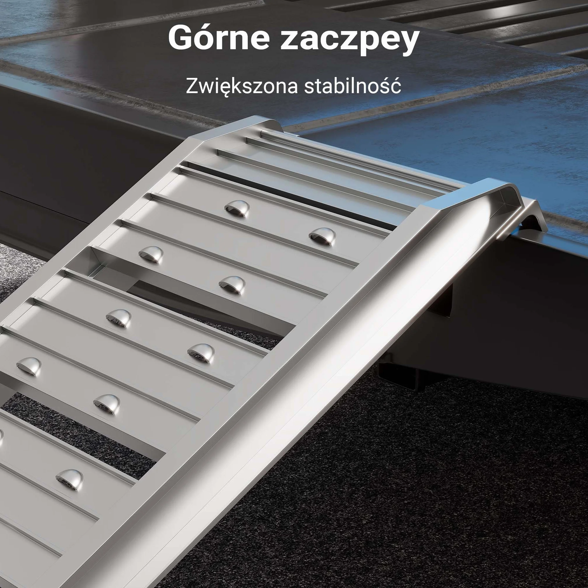 Wiltec Składany najazd aluminiowy o długości 182 cm i udźwigu 200 kg, lekka i łatwa do przechowywania, do załadowania quadów i motocykli