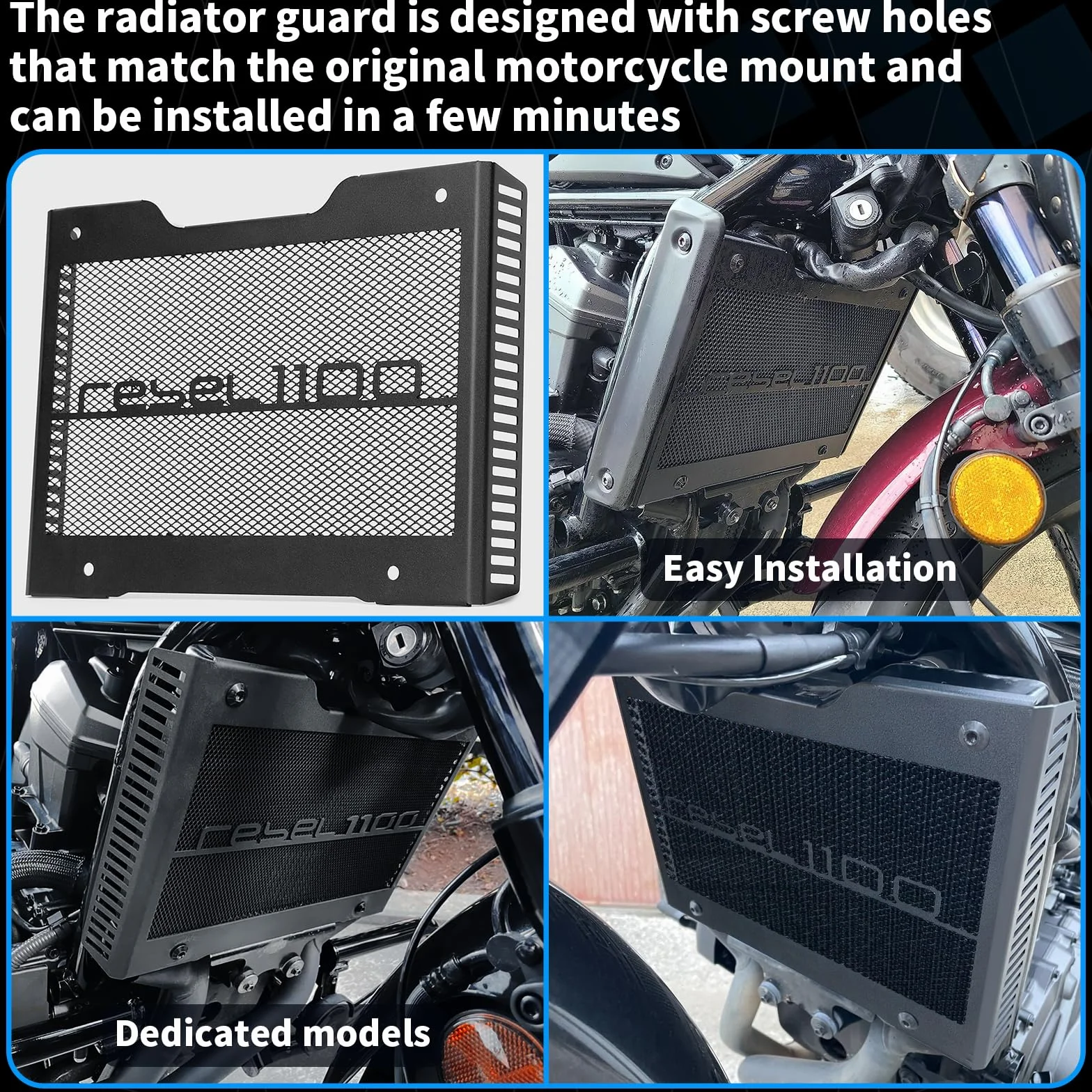 Osłona chłodnicy motocyklowej do Honda CMX1100 REBEL1100 2021-2025