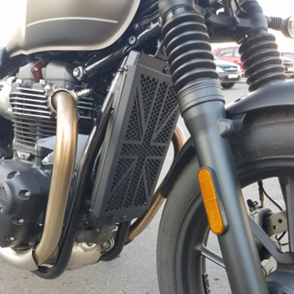 Chłodnica Protector Osłona Chłodnicy Motocykl Grill Chłodnicy Dla For Bonneville T100 T120 Bobber Speed Street Twin Street Cup Scrambler Thruxton 1200 R S TFC