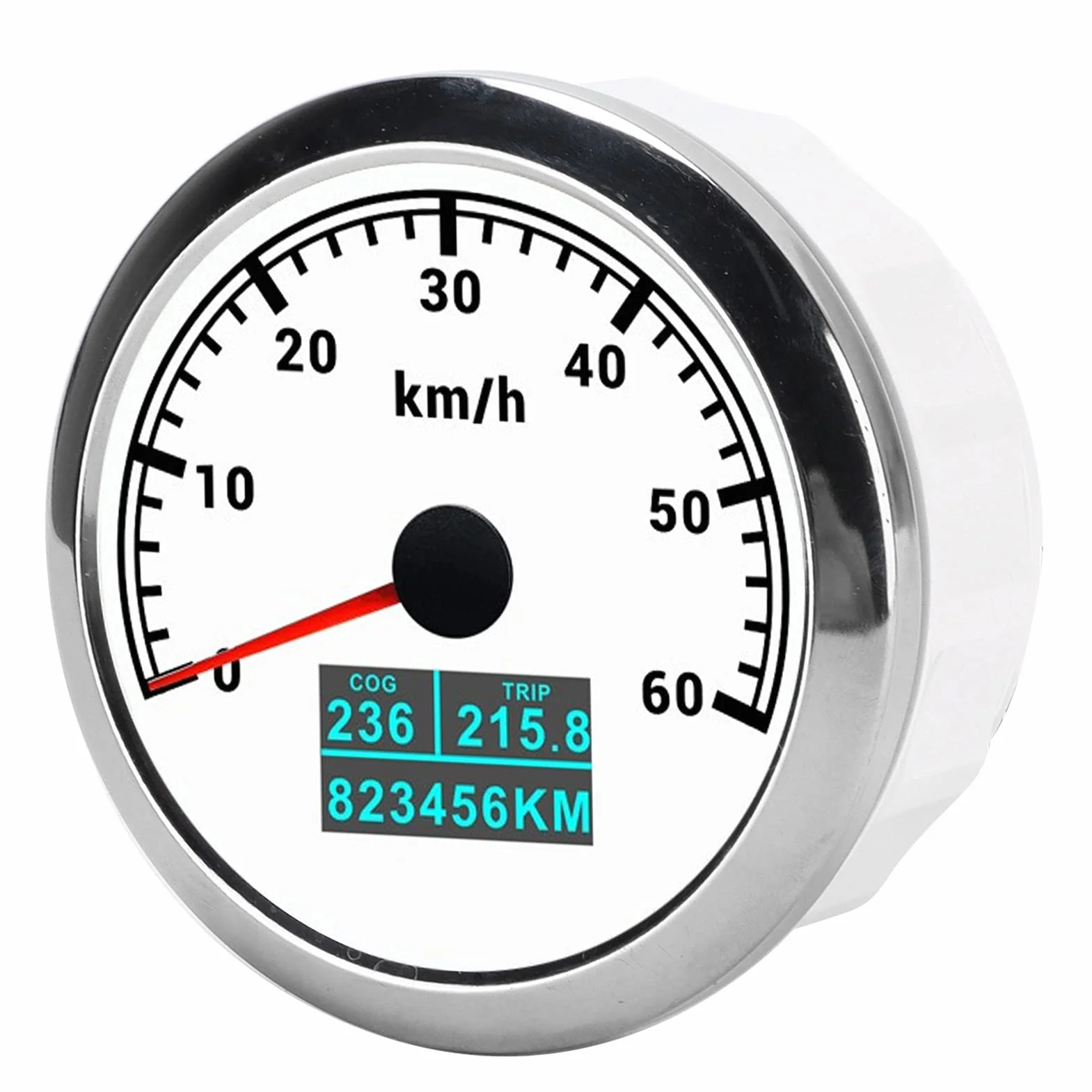 85MM Prędkościomierz GPS, 3 w 1 Cyfrowy Licznik Kilometrów Zestaw Miernika Prędkości, 60 Km/H Całkowity Przebieg Podróży COG Samochód Ciężarówka Prędkościomierz Motocyklowy Wskaź