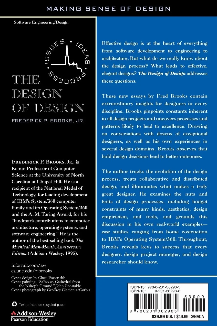 The Design of Design: Essays from a Computer Scientist
