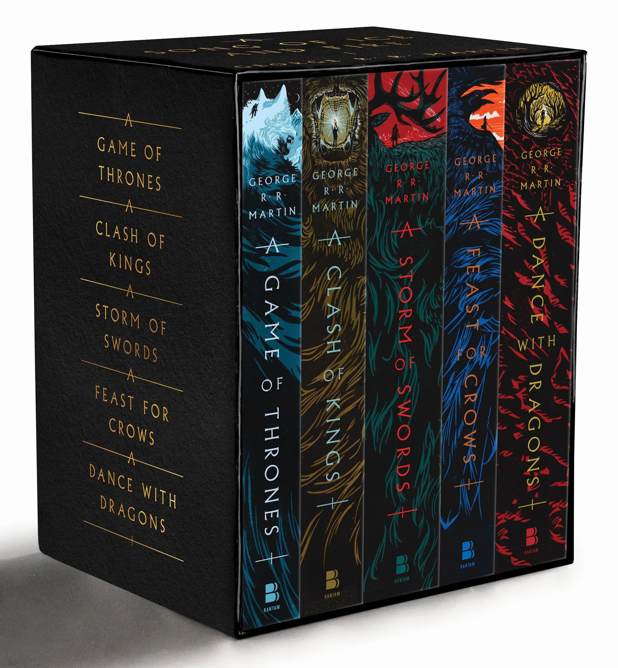 George R. R. Martin's A Game of Thrones 5-Book Boxed Set (Song of Ice and Fire Series): A Game of Thrones, A Clash of Kings, A Storm of Swords, A Feast for Crows, and A Dance with Dragons: 1-5