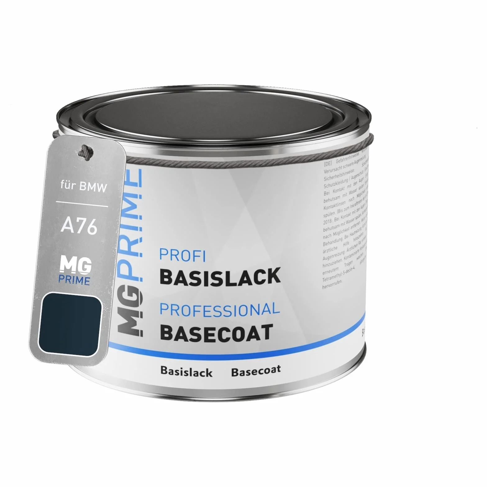 MG PRIME Lakier samochodowy Puszka gotowa do natrysku dla BMW A76 Tiefseeblau Metallic/Deep Sea Blue Metallic Lakier bazowy 0,5 litra 500ml