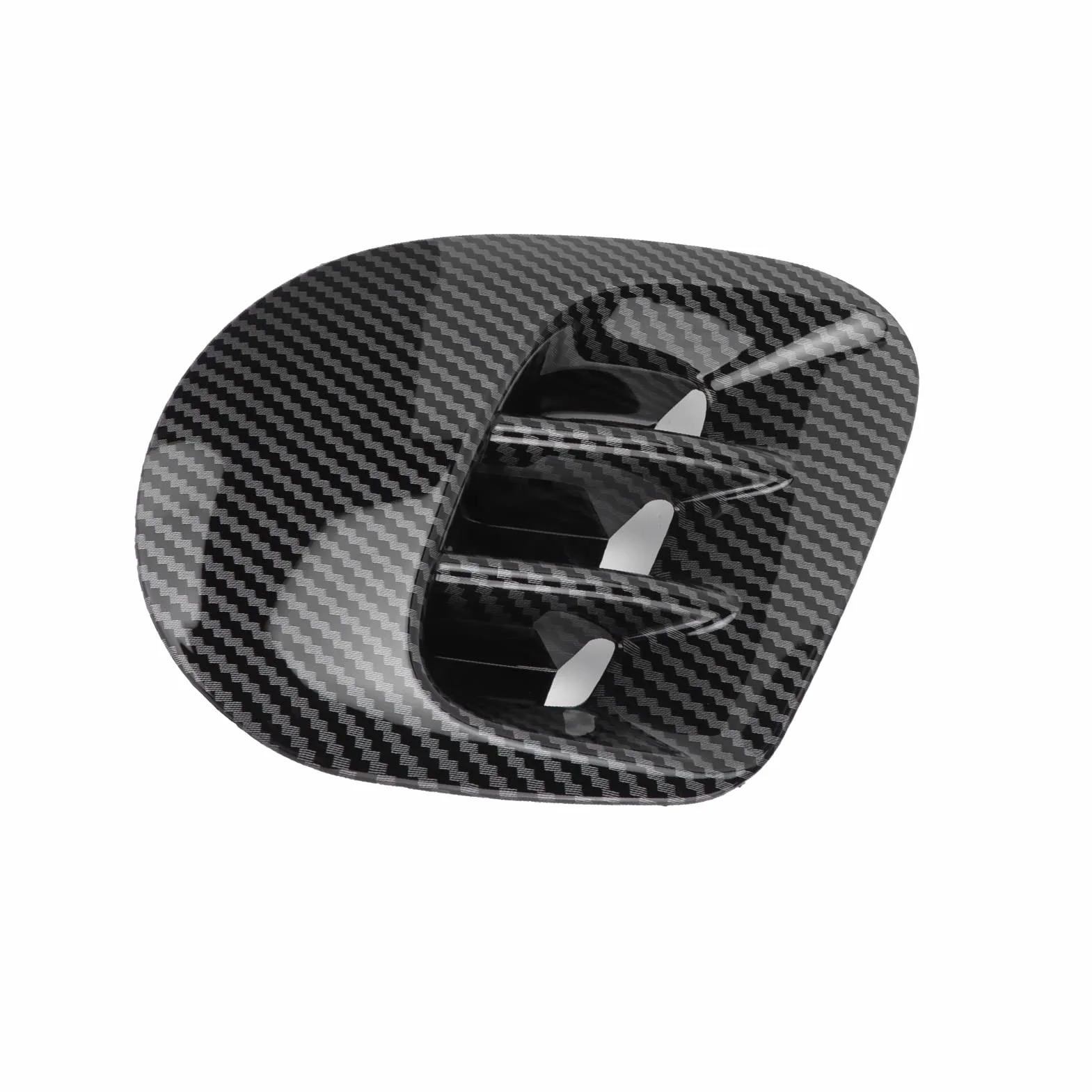 Aramox Tylny Błotnik Boczny Odpowietrznik Pasuje do Smart Fortwo/Forfour 453 2015-2021, ABS Tylny Błotnik Boczny Odpowietrznik Pokrywa Wykończenia Wymiana(Styl z włókna węglowego)