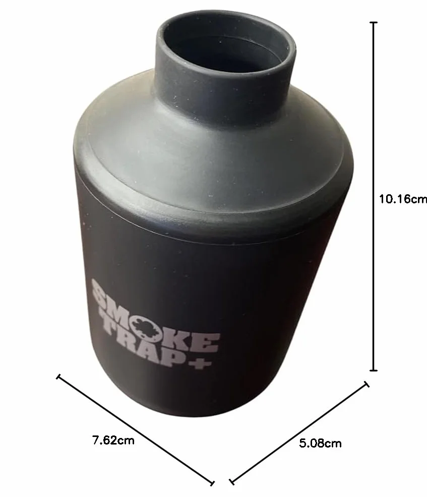 Smoke Trap + | Osobisty filtr powietrza (sploof) - filtr dymu o długotrwałym 500+ zastosowaniach z łatwym wydychaniem - (czarny)