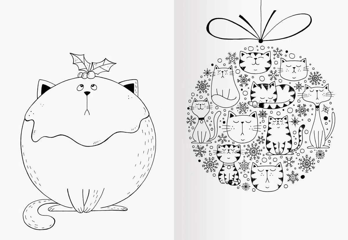 A Million Christmas Cats: Mein Katzen-Malbuch zu Weihnachten