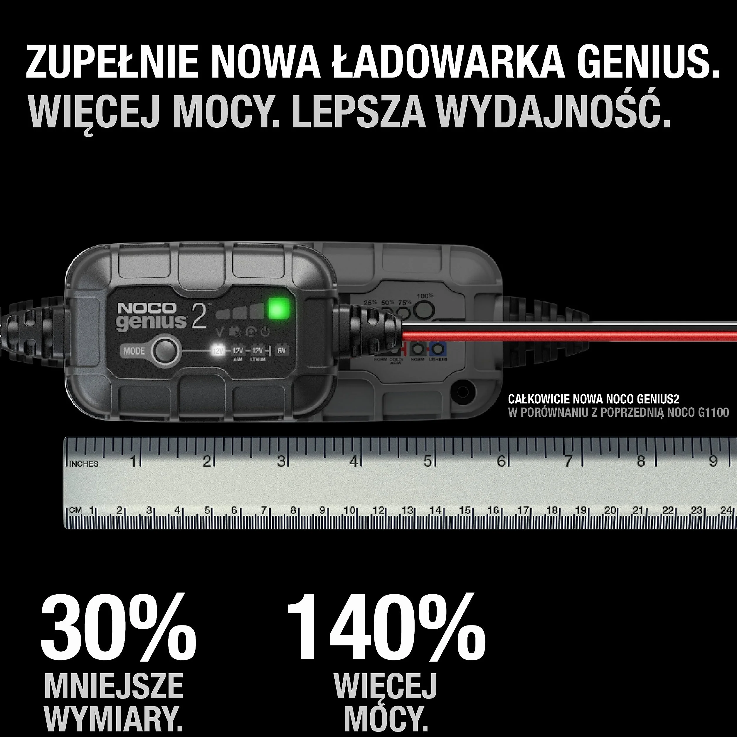 Noco FP 26 010 Ładowarka Akumulatorowa, Czarny, 2A