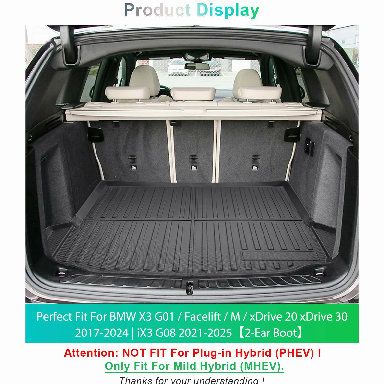 Mata do Bagażnika BMW X3 G45 2025 2026 TPE Każda Pogoda