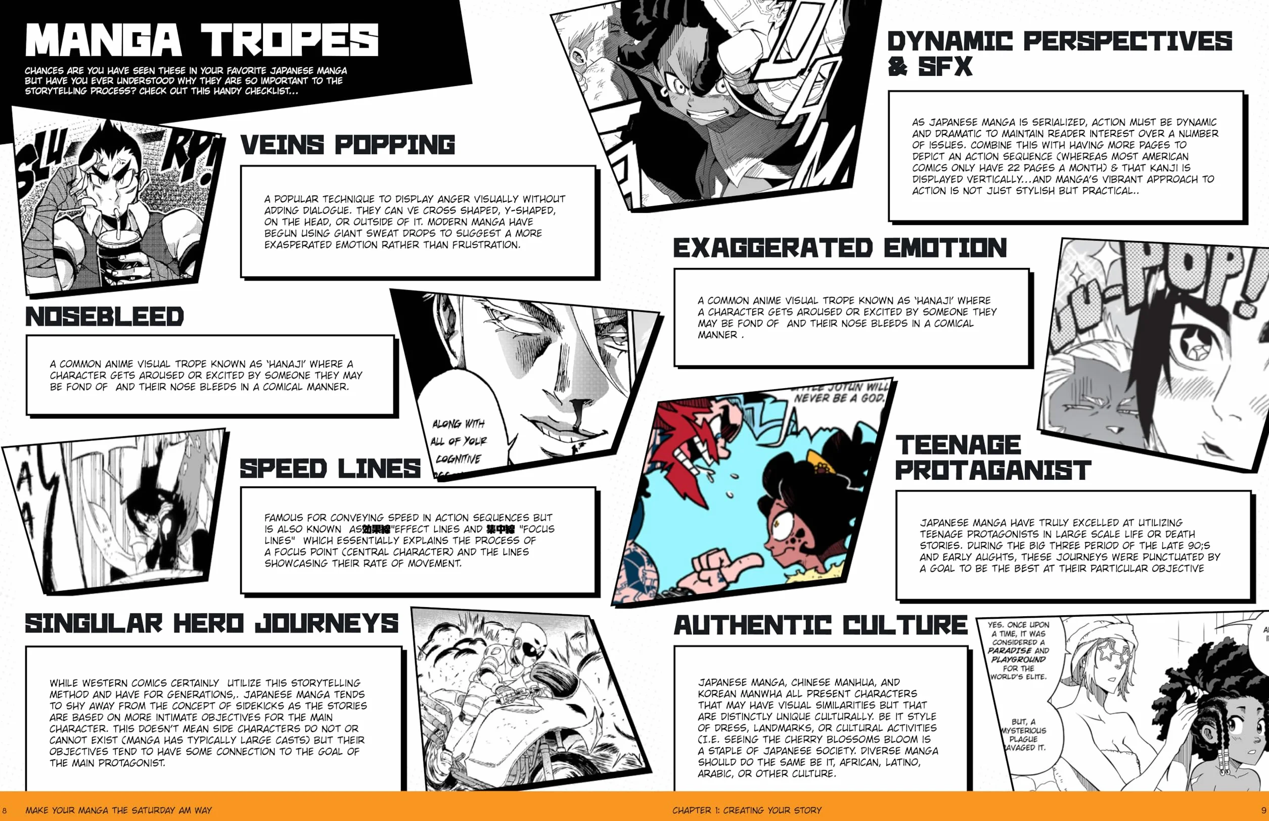 Making Manga: The Saturday Am Way - Storytelling, World-Building, Layouts - With Two Manga Short Stories for You to Complete!