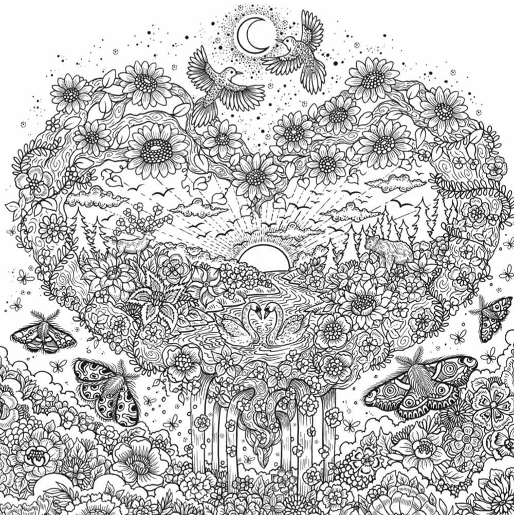 Flower Fantasy: A Colouring Journey Through Fantastic Florals