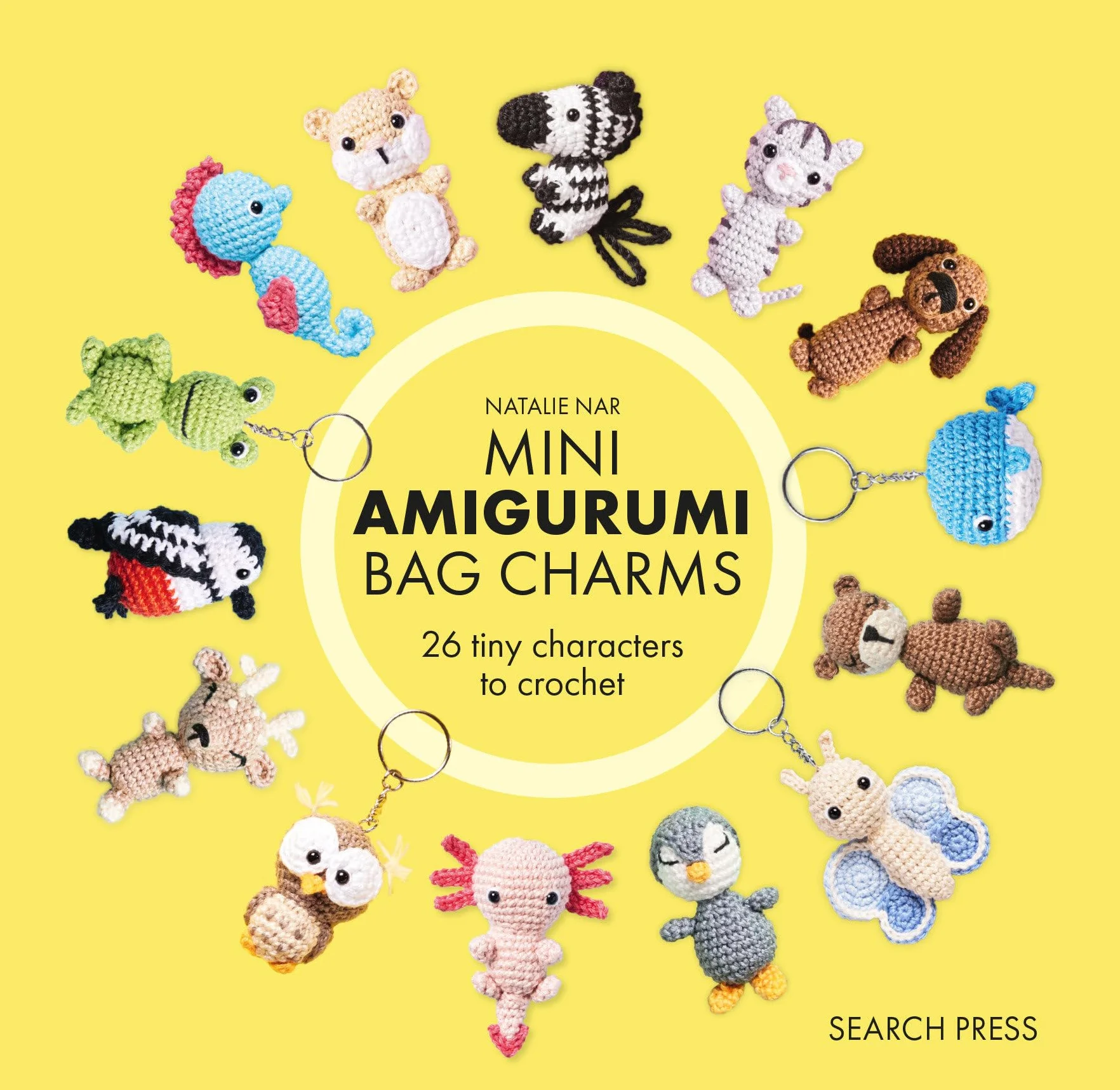 Mini Amigurumi Bag Charms: 23 Adorable Keyrings to Crochet