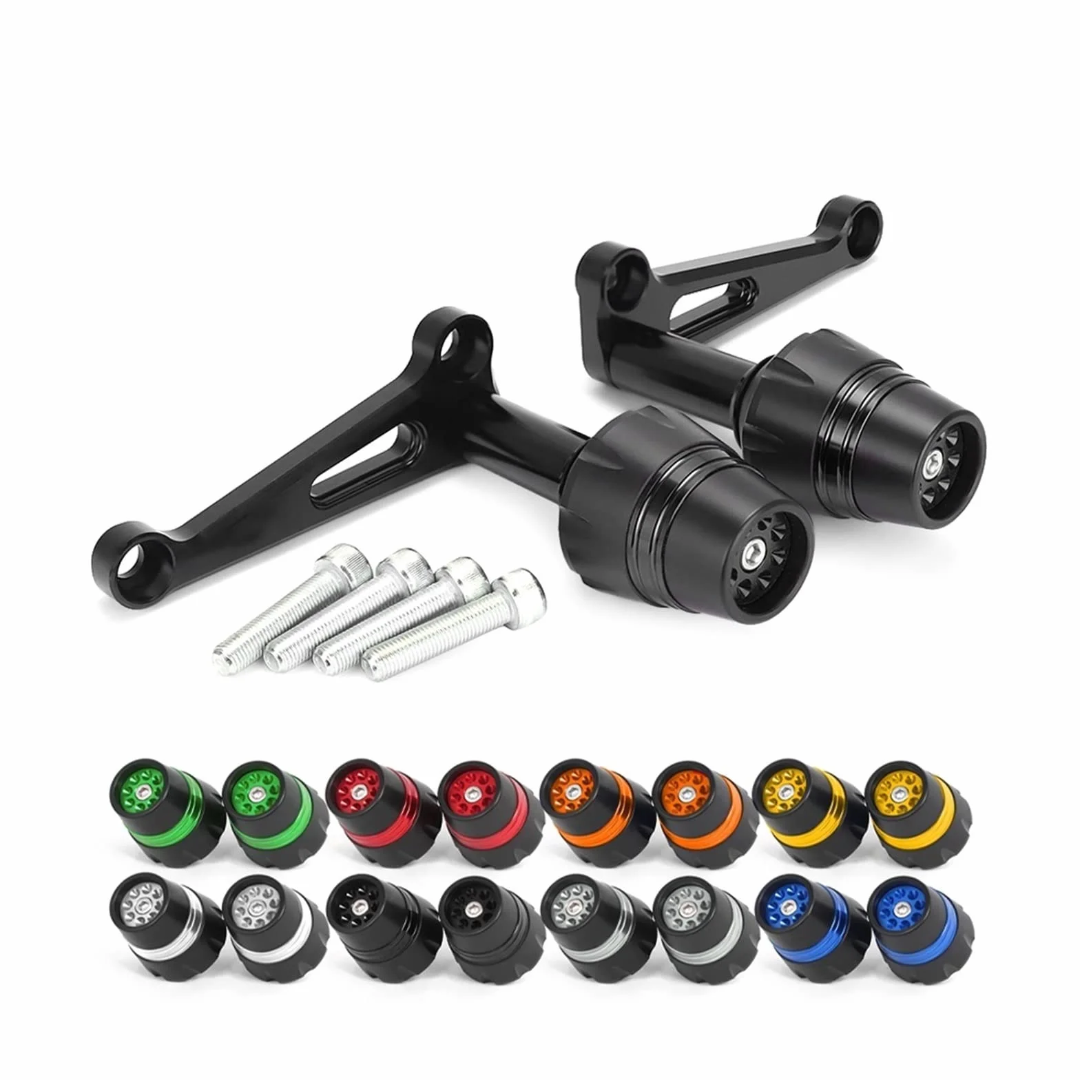 Dla YAMAHA V MAX 1700 2009-2021 VMAX 12 16 17 Suwaki Ramy Motocykla Crash Protector Szpule Ochrona Przed Upadkiem Wymień części do aktualizacji (Kolor : 7)