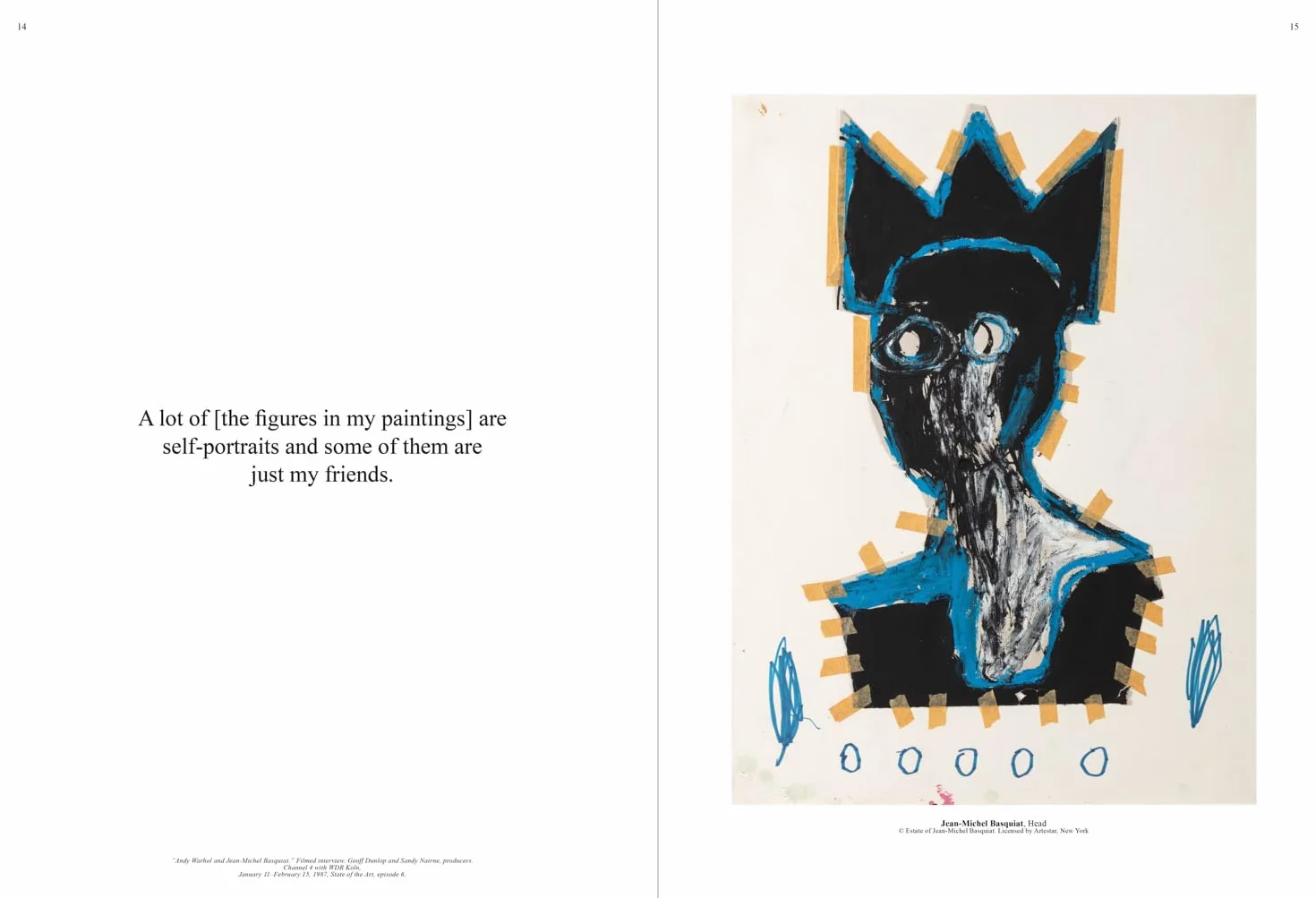 Jean-Michel Basquiat The Head The Mind /anglais