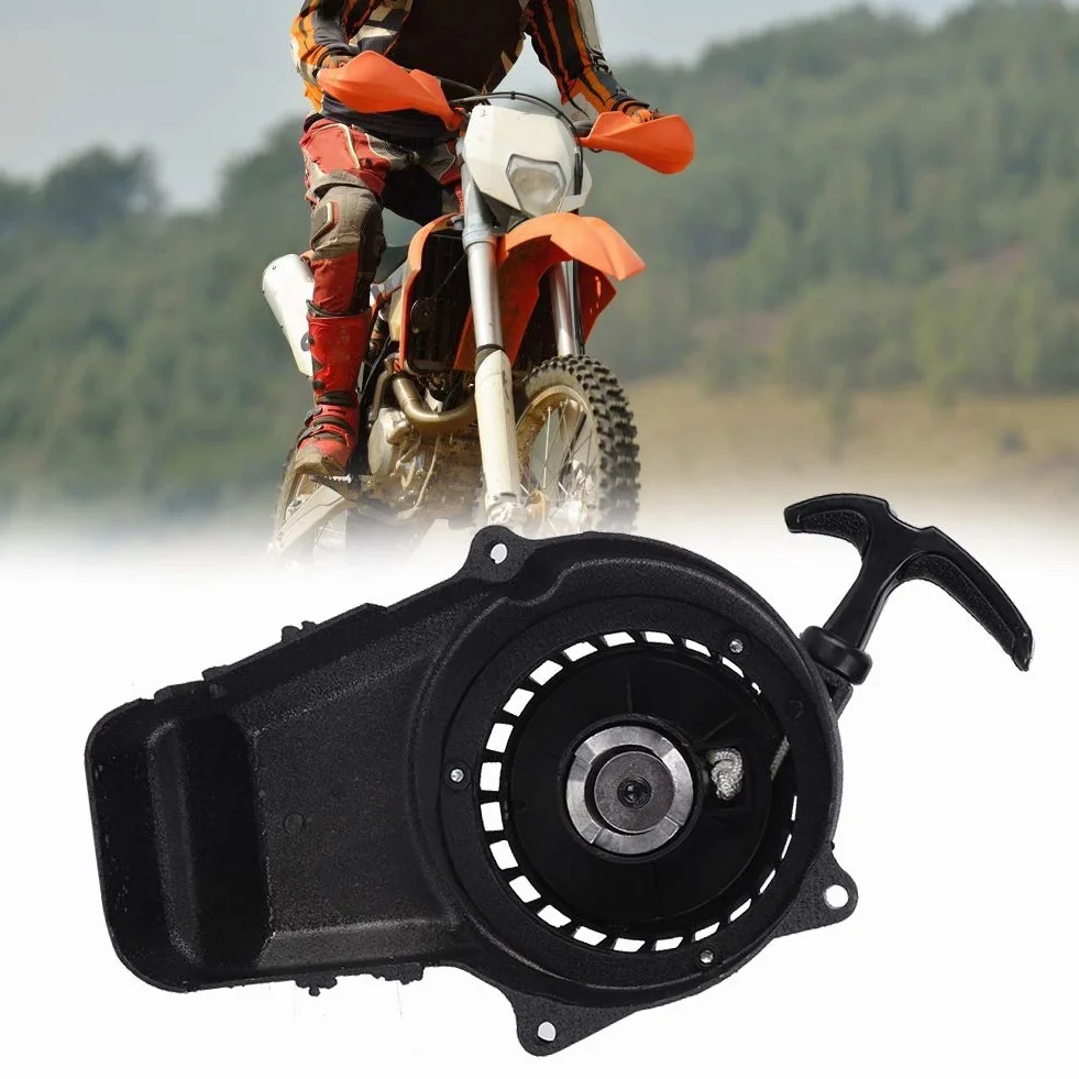 Akozon Rozrusznik Motocyklowy Aluminiowy 2 Suwowy Silnika Start 49cc Mini Motor Terenowy