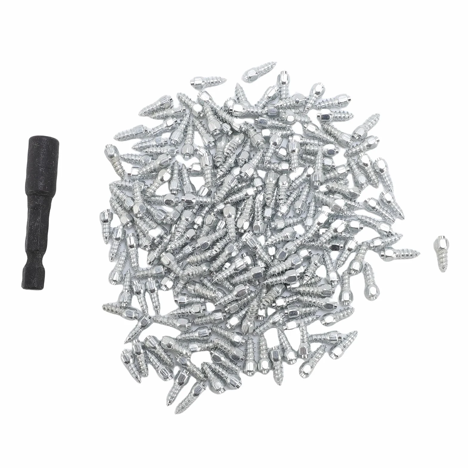 CHICIRIS Kolce do Opon Motocyklowych Stal Premium Antypoślizgowe na Lodzie Zestaw 100 szt. Uniwersalny Rozmiar 4x12