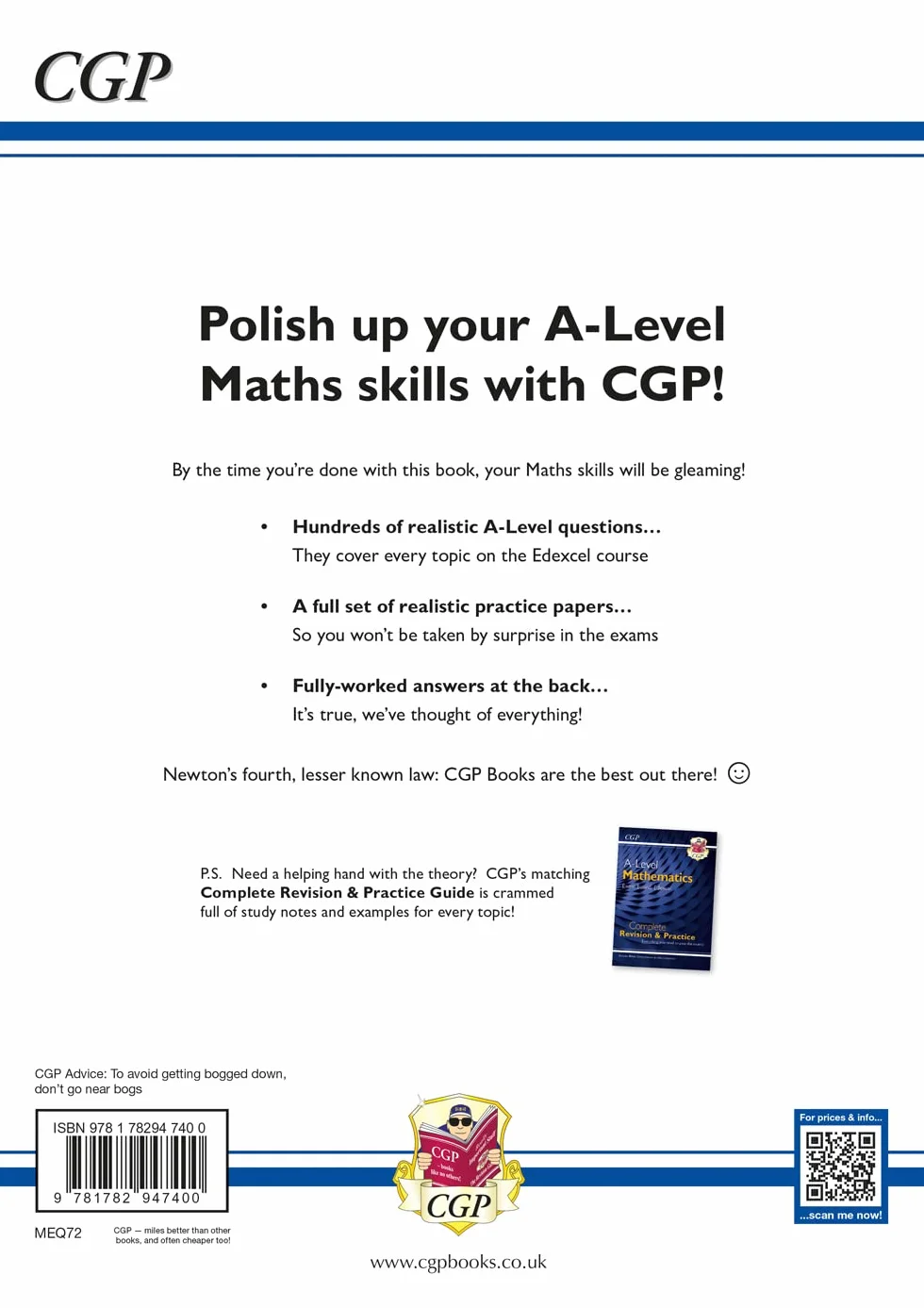 A-Level Maths Edexcel Exam Practice Workbook (includes Answers)