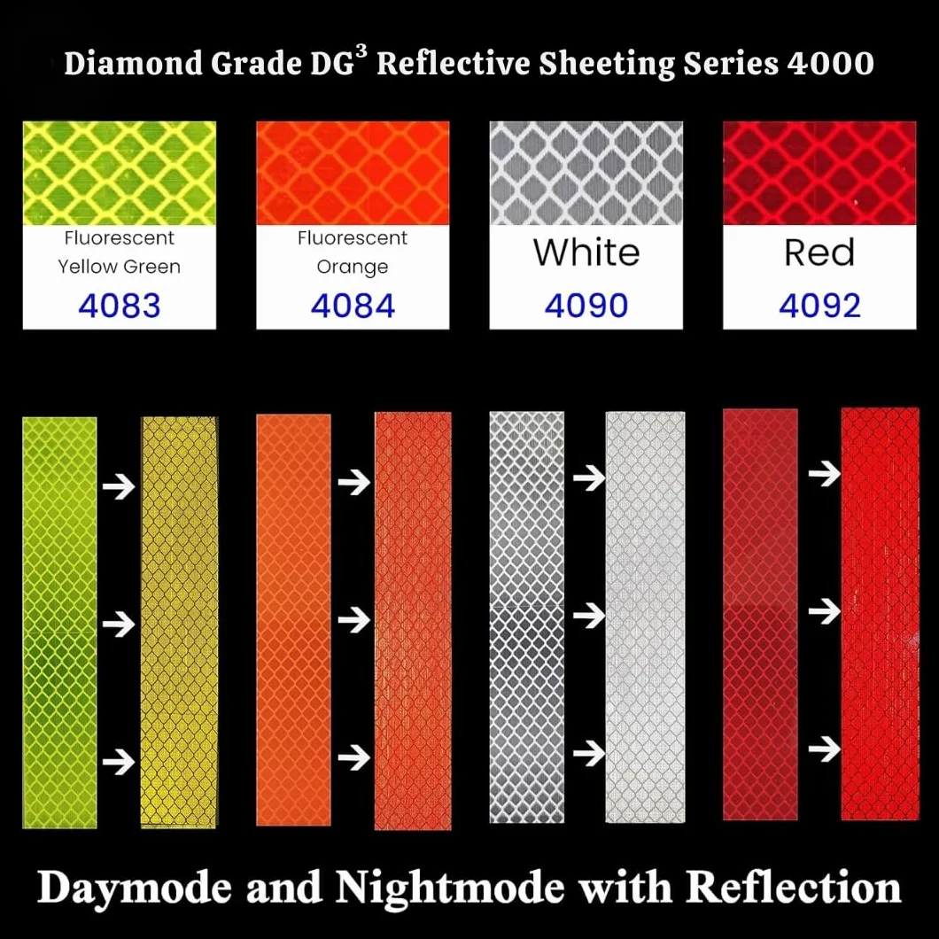 Diamond Grade 4084 odblaskowe naklejki ostrzegawcze, folia odblaskowa, wodoszczelna, do samochodu, motocykla, na kask rowerowy (pomarańczowa, 10 sztuk, 30 mm)