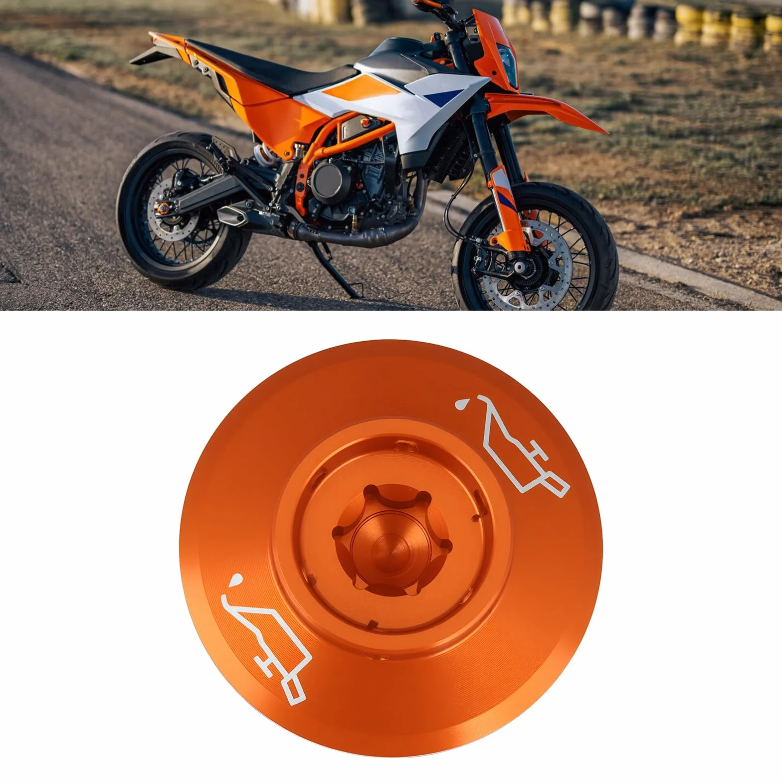 Korek wlewu oleju M24x3 CNC aluminiowa wtyczka kompatybilna z KTM 690 SMC R Enduro Duke 790 890 1290 Super Duke R GT