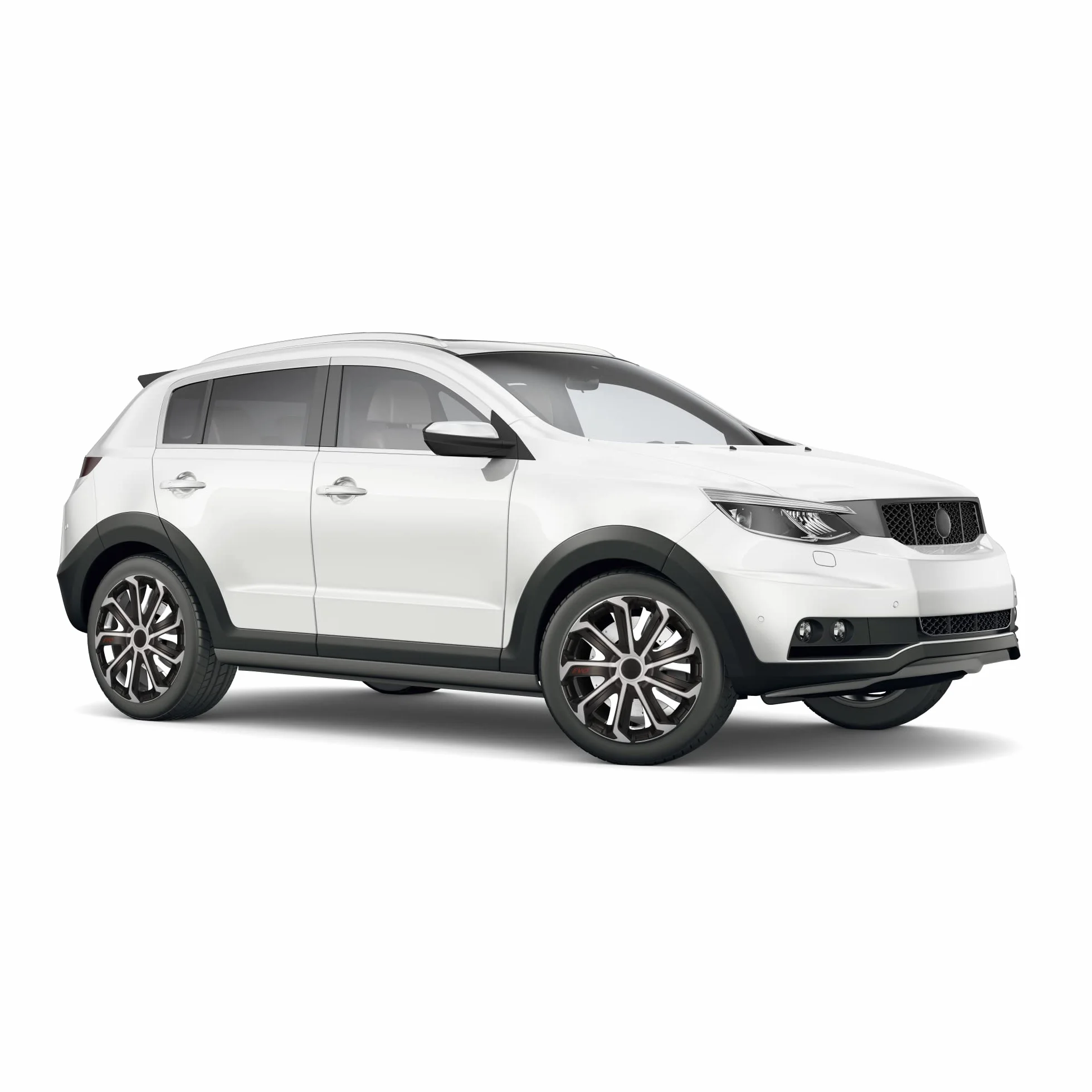 Cartrend Evo 14" kołpaki do felg stalowych ABS odporne na uderzenia czarny srebrny