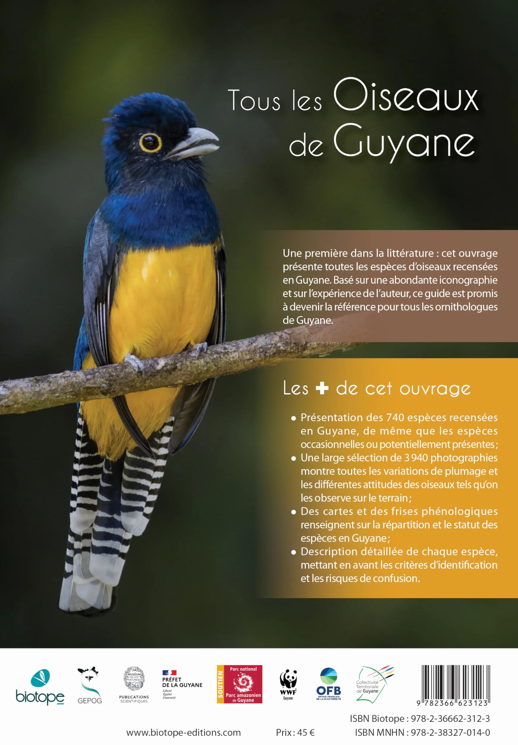 Guide expert des oiseaux de Guyane: Manuel d'identification