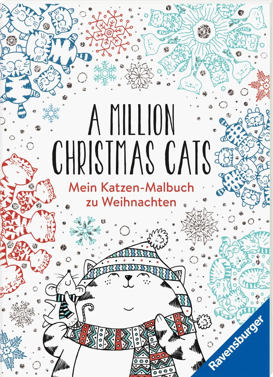A Million Christmas Cats: Mein Katzen-Malbuch zu Weihnachten