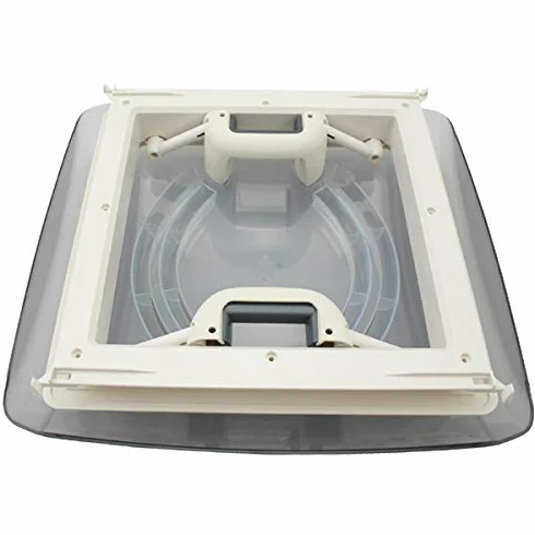 MPK Vision Vent S Pro przezroczyste okno dachowe, przyciemniane szkło, żaluzje przeciw owadowym 28 x 28, do przyczep kempingowych, samochodów kempingowych, caravanów