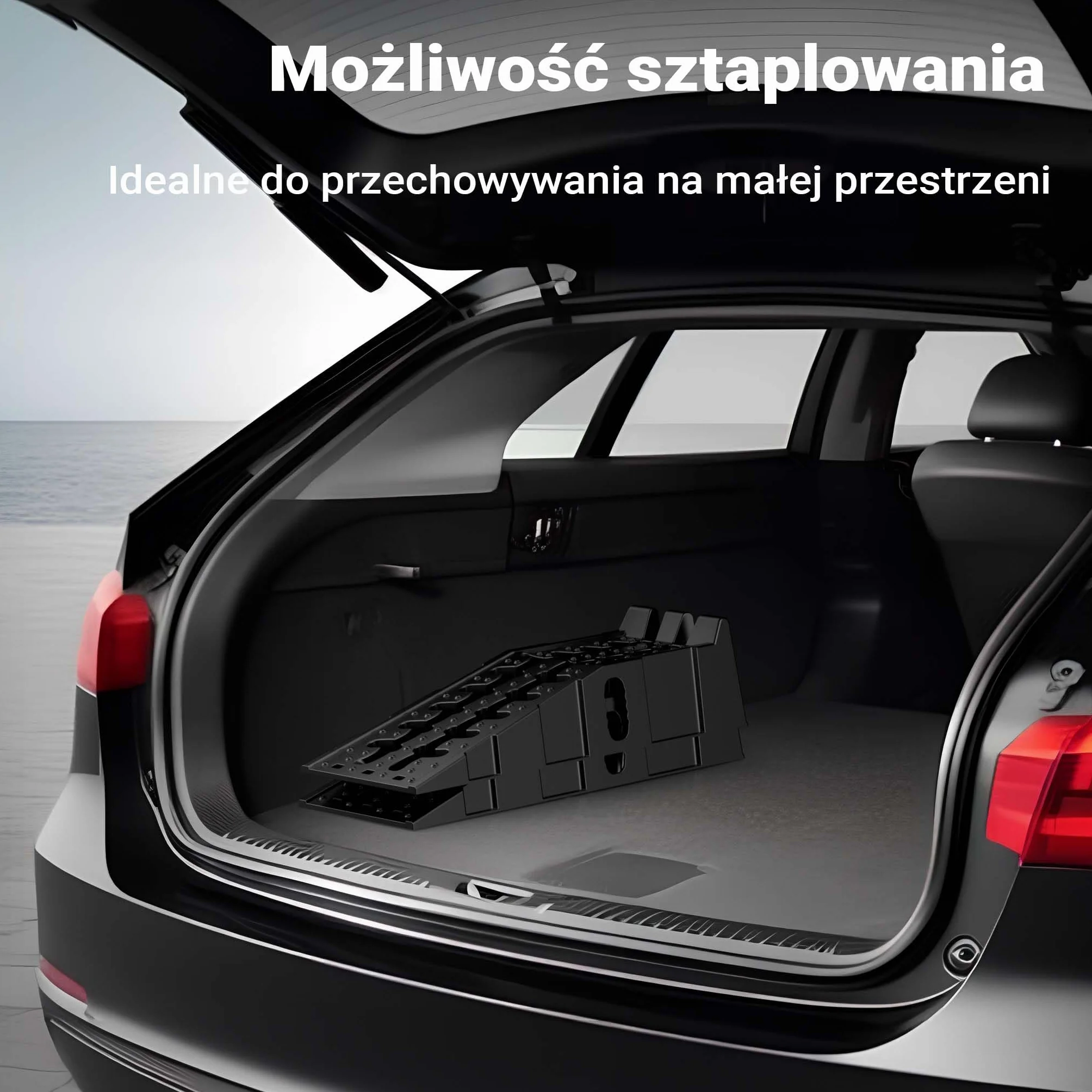 XPOtool Rampa wjazdowa zestaw 2stk. solidne rampy z tworzywa sztucznego samochodowe do 5t pojazdu