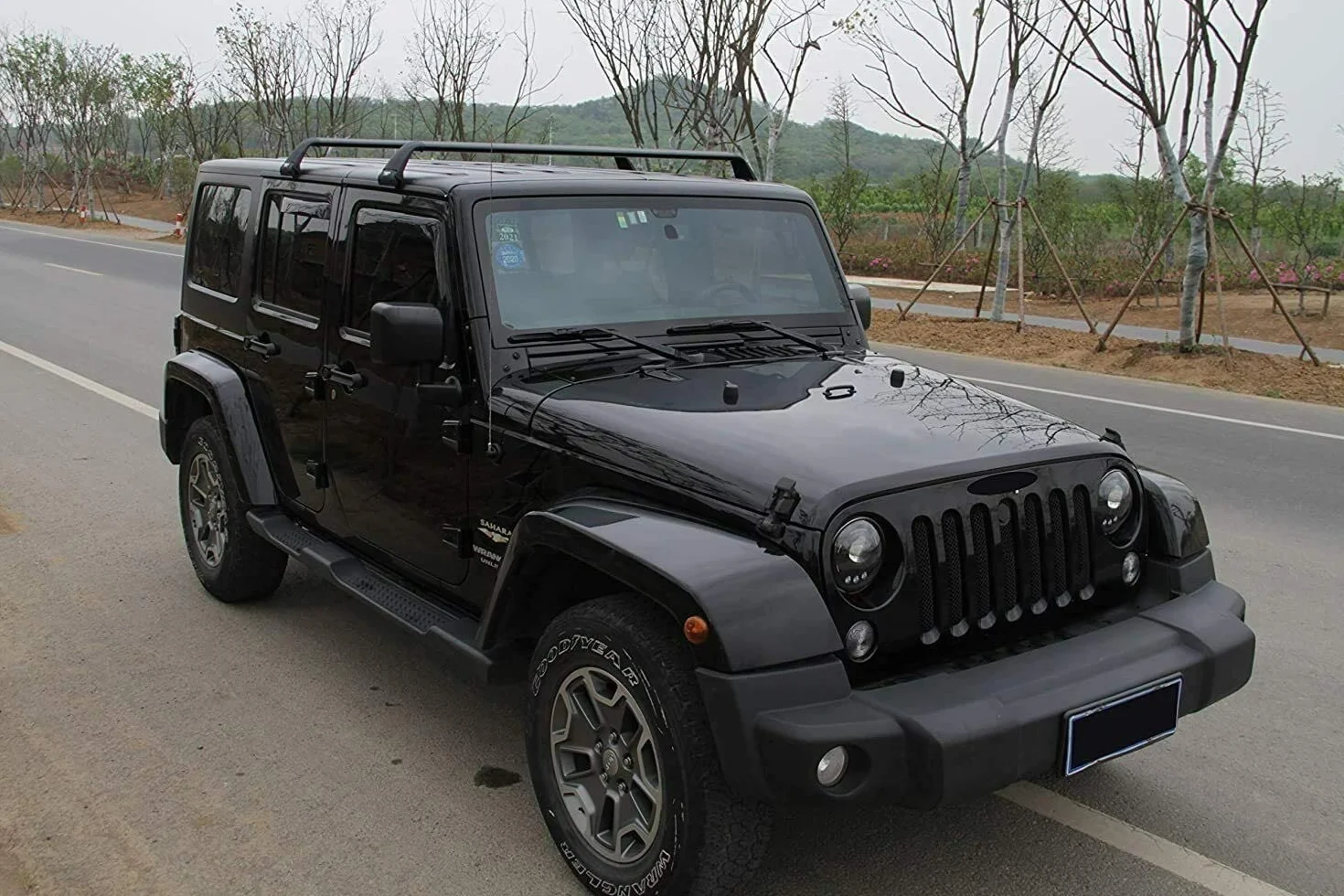 Relingi dachowe aluminiowe antykradzieżowe do Jeep Wrangler JL JK 2007-2022