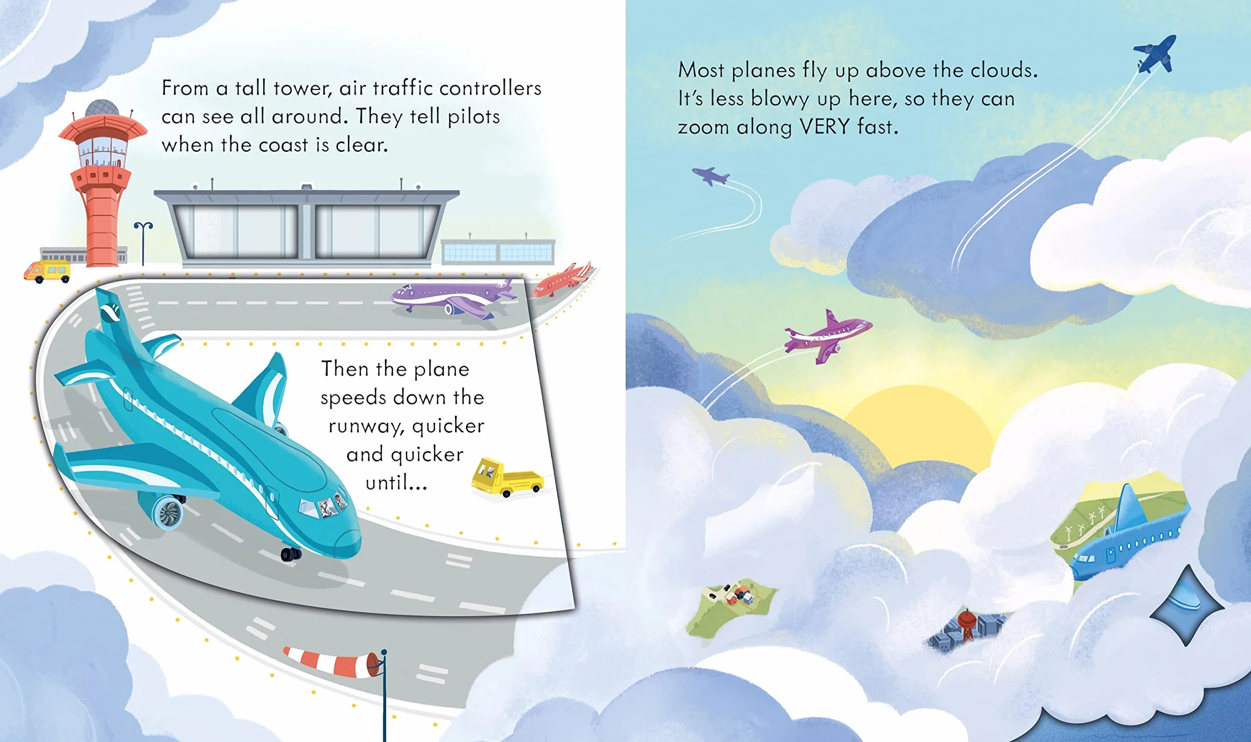 Peep Inside How a Plane Works (Board book)