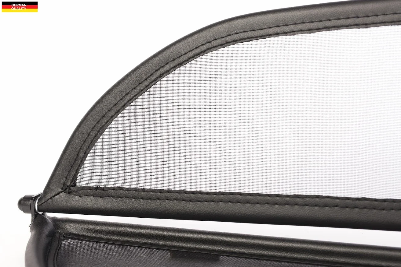 GermanTuningParts Windschott do Mercedes SL R230 2001-2011 - składany - czarny | owiewka | blokada wiatru | Deflektor wiatru
