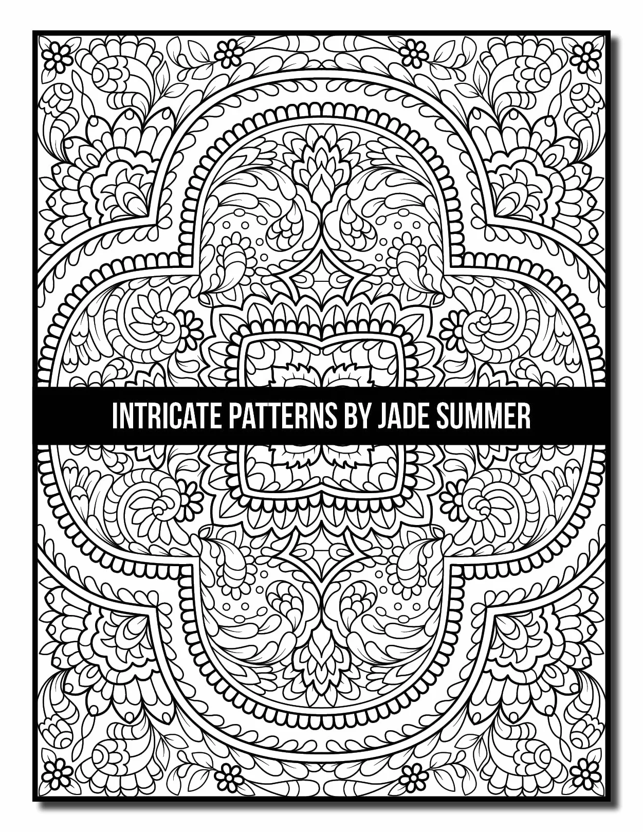 Intricate Patterns: An Adult Coloring Book with 50 Detailed Pattern Designs for Relaxation and Stress Relief