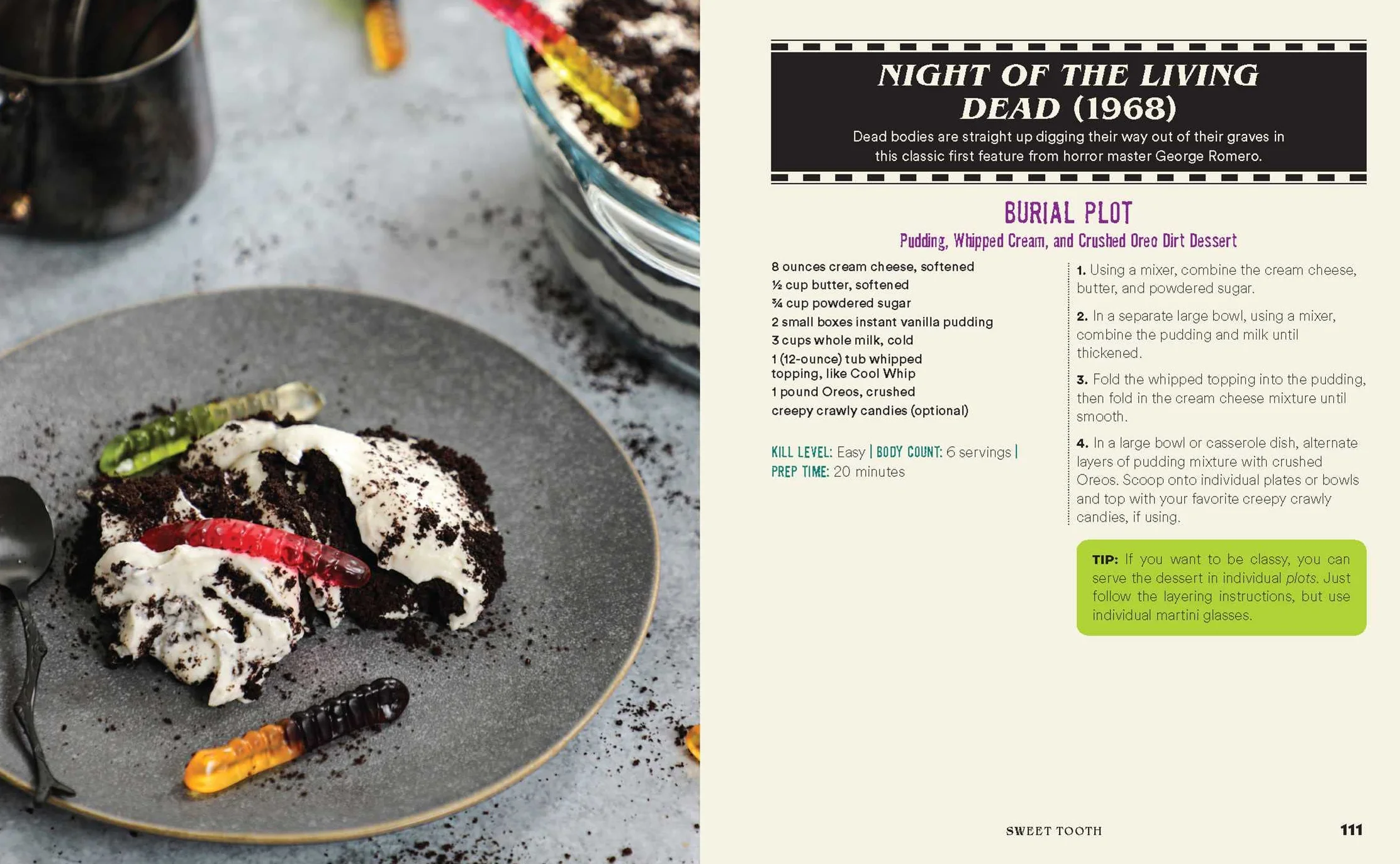 The Horror Movie Night Cookbook: 60 Deliciously Deadly Recipes Inspired by Iconic Slashers, Zombie Films, Psychological Thrillers, Sci-Fi Spooks, and ... Psycho, Jaws, the Conjuring, and More): 3