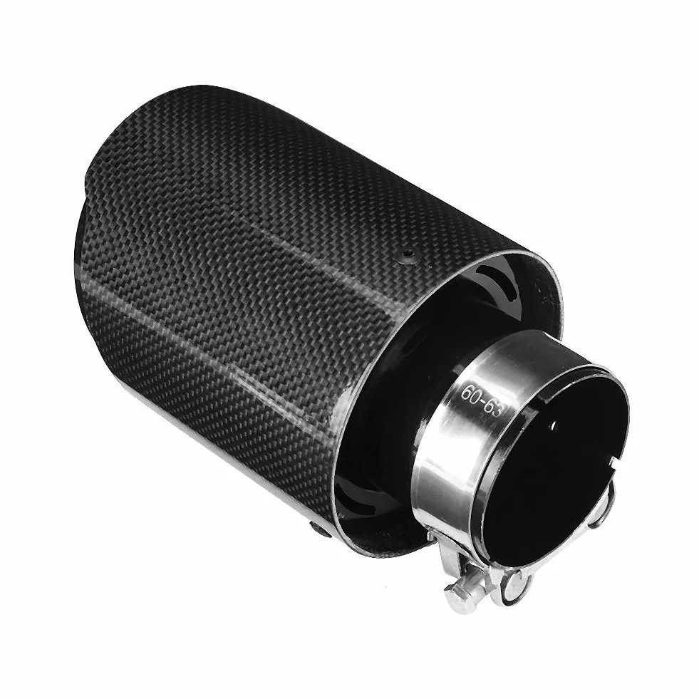 Końcówka Rury Wydechowej, Uniwersalna Końcówka Rury Wydechowej Akcesoria do Modyfikacji Samochodów 63mm Wlot 101mm Wylot dla Końcówki Rury Wydechowej Końcówka Rury Wydechowej Końcówka Rury Wydechowej