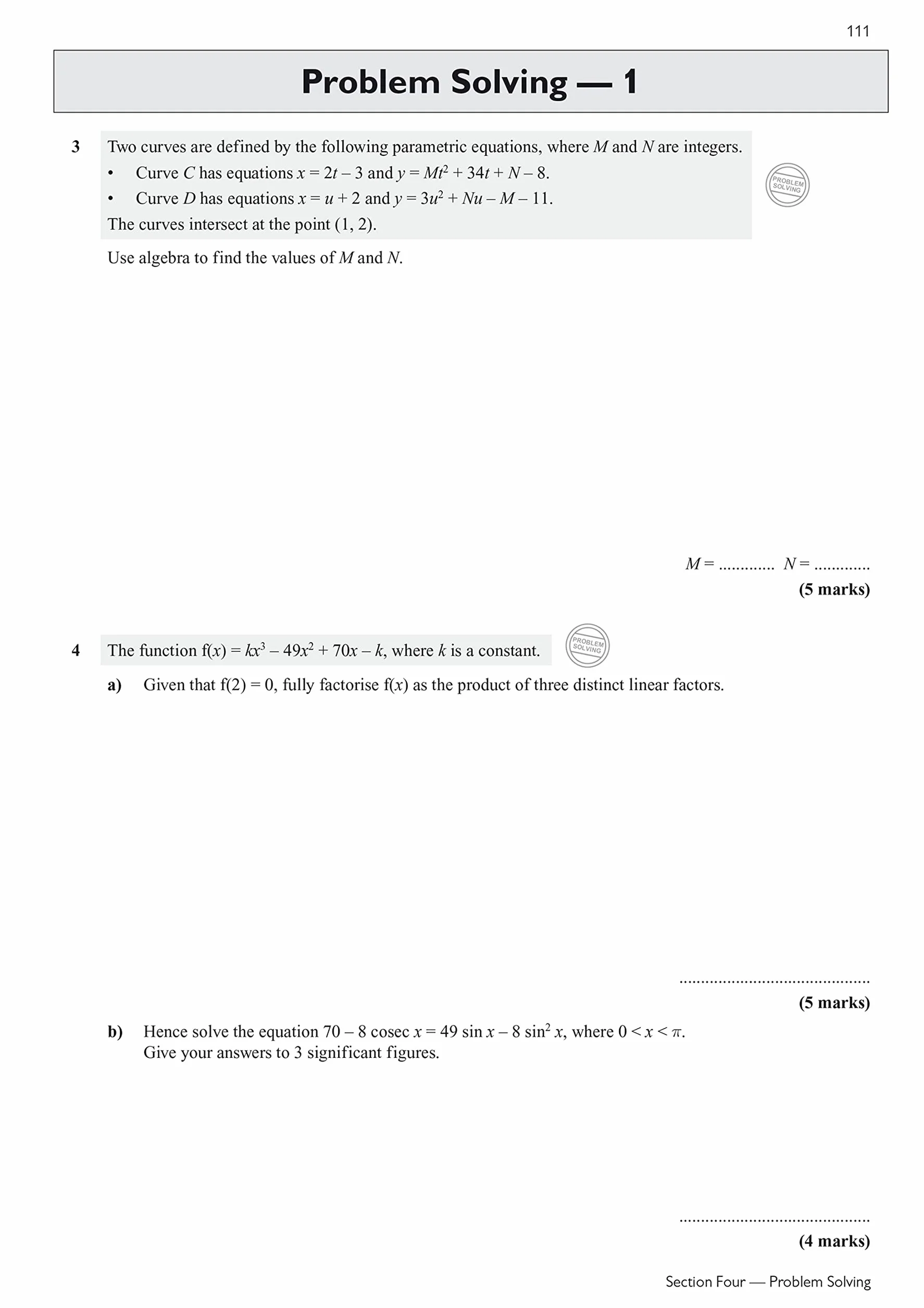 A-Level Maths Edexcel Exam Practice Workbook (includes Answers)