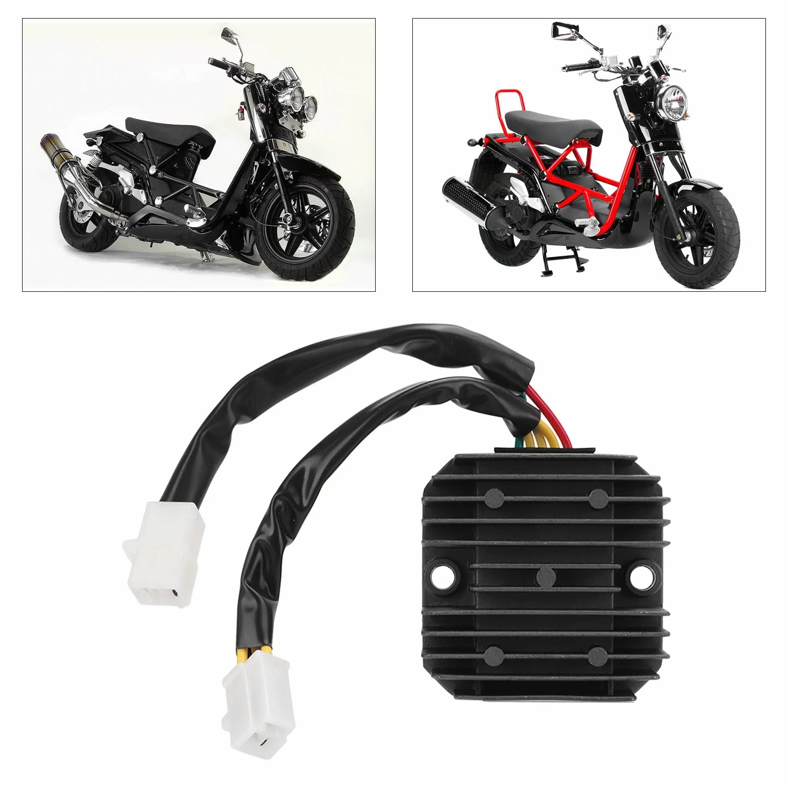 5 Przewodów Regulator Napięcia Prostownik Prostownik Motocyklowy Regulator Przeciwzakłóceniowy Zamiennik dla Skuterów Daelim 125 B Bone 2009-2014