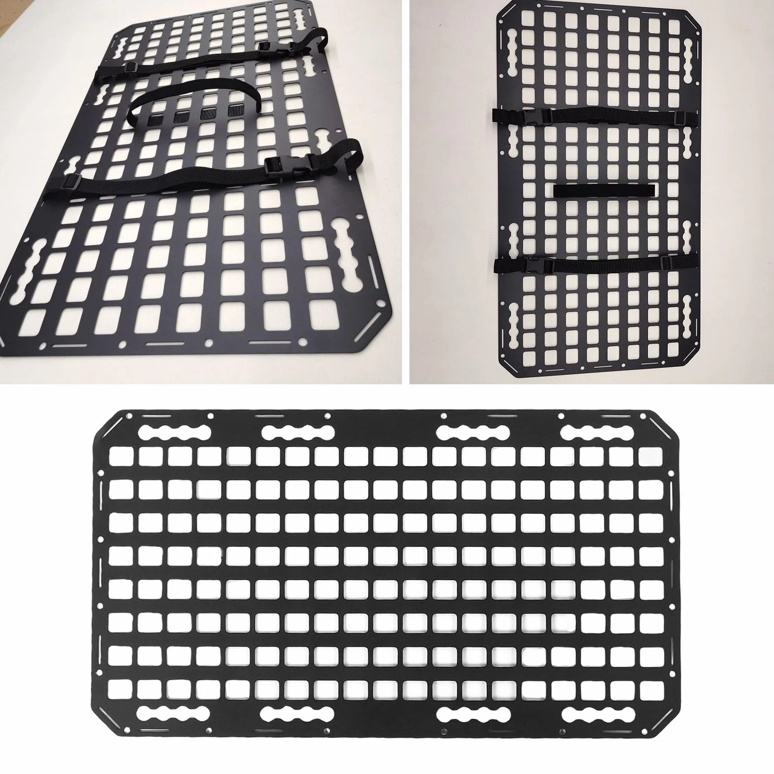 Tbest L Track Molle Panel Aluminiowy Organizer do Samochodów SUV Pickupów RV Lekkie Akcesoria do Zawieszania Tablica Przechowywania