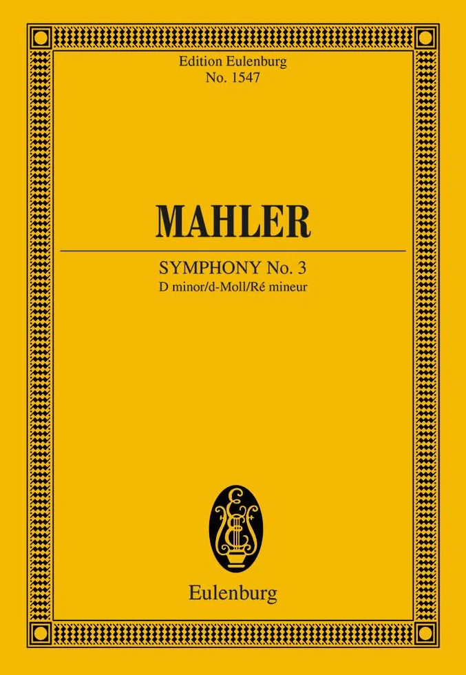 Symphony No. 3 Ré mineur: orchestra. Partition d'étude.