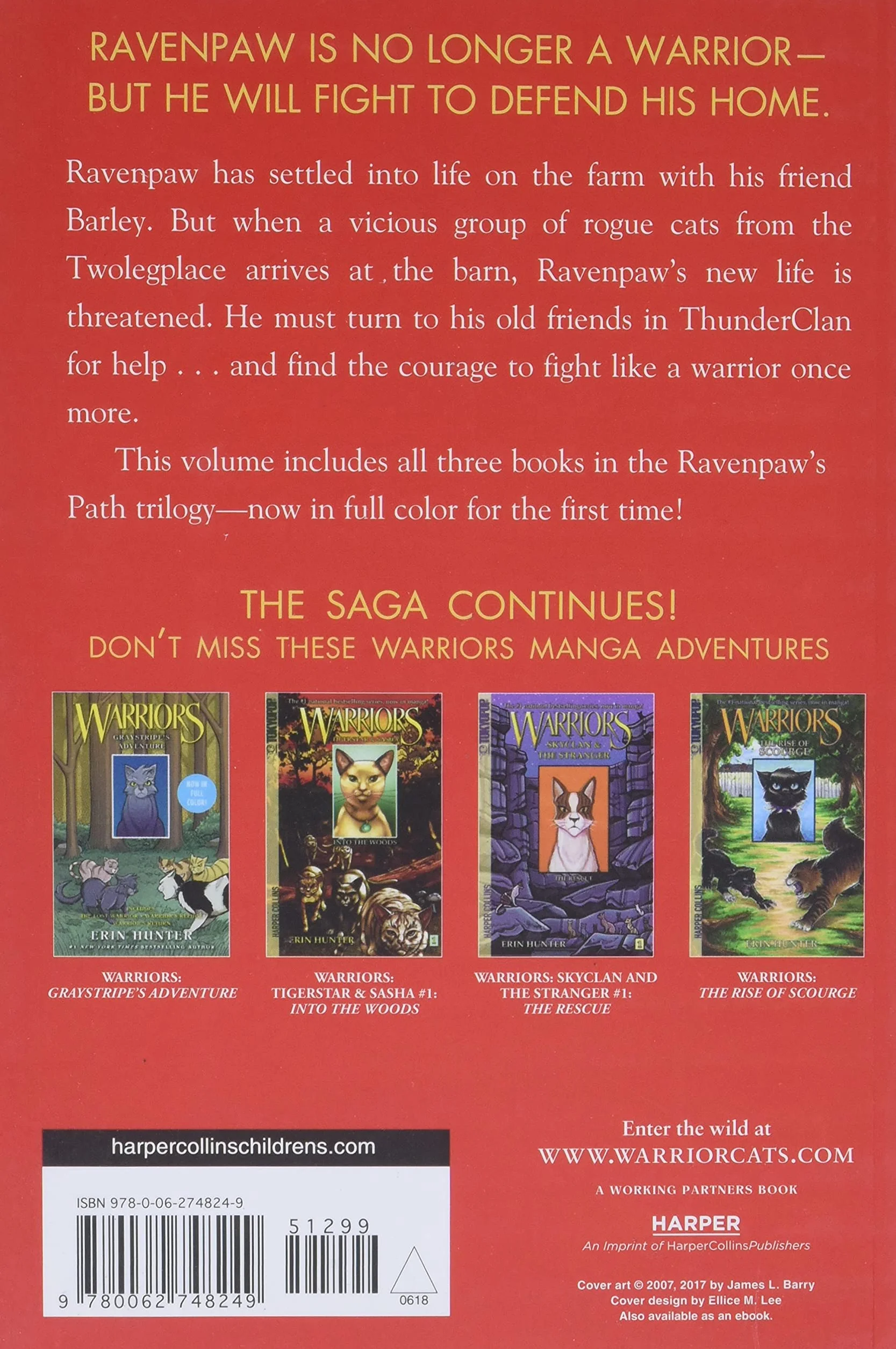 Warriors: Ravenpaw's Path: 3 Full-Color Warriors Books in 1: Shattered Peace, a Clan in Need, the Heart of a Warrior