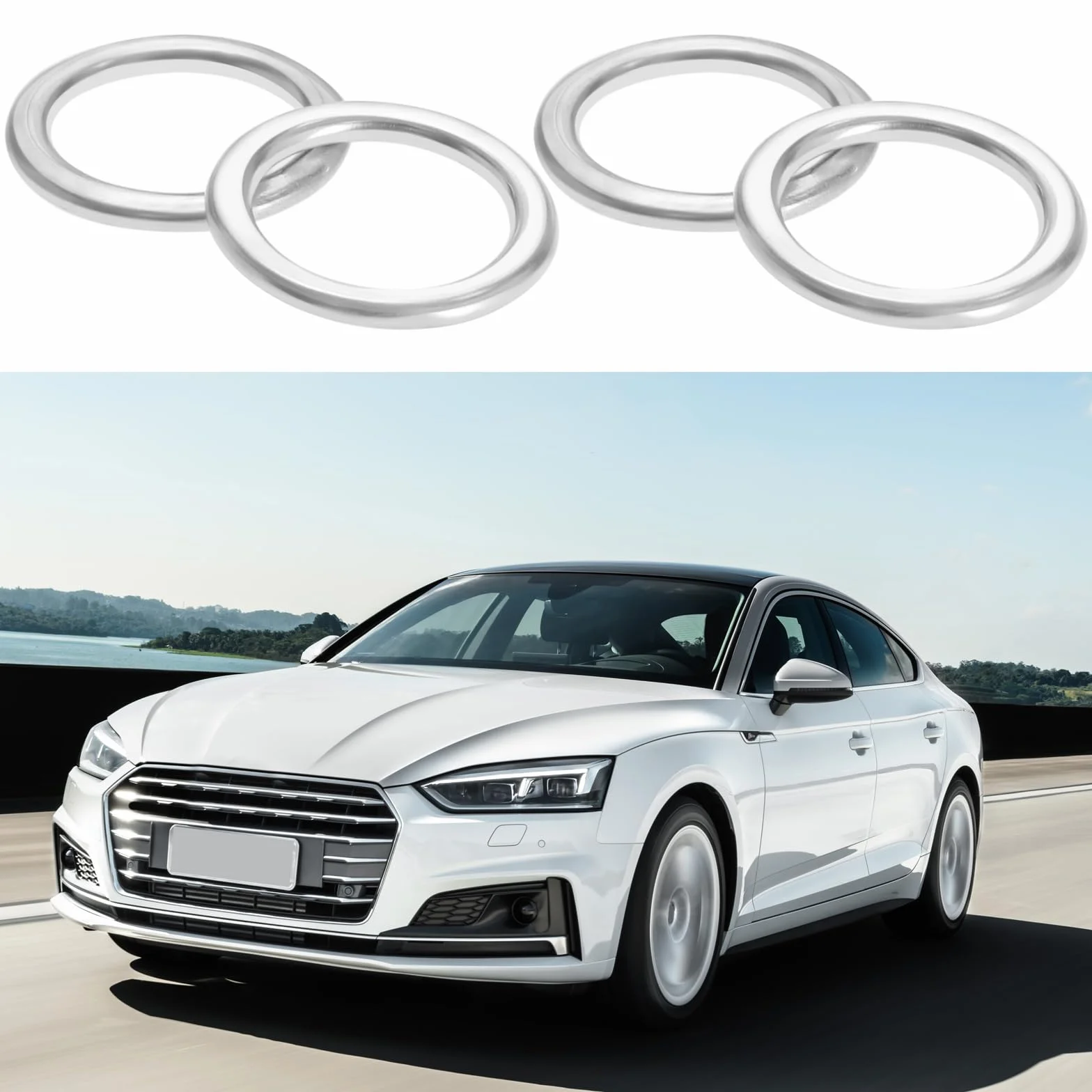 Create idea 25 szt. Zamiennik uszczelki korka spustowego oleju N0138157 N0138158 Kompatybilny z VW Kompatybilny z Audi Kompatybilny z Skoda Podkładki korka spustowego oleju