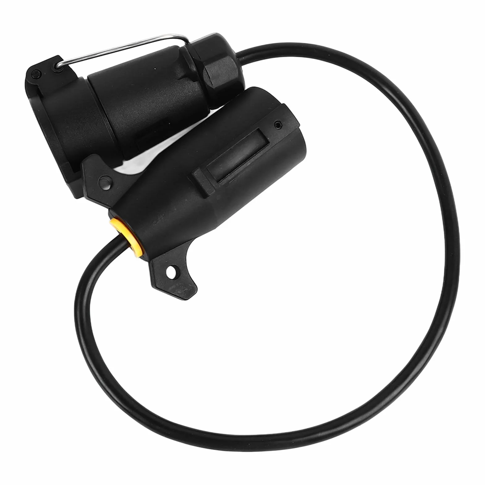 Aramox Adapter Wtyczki Przyczepy 7-pinowy USA na UE Podwójne Złącze