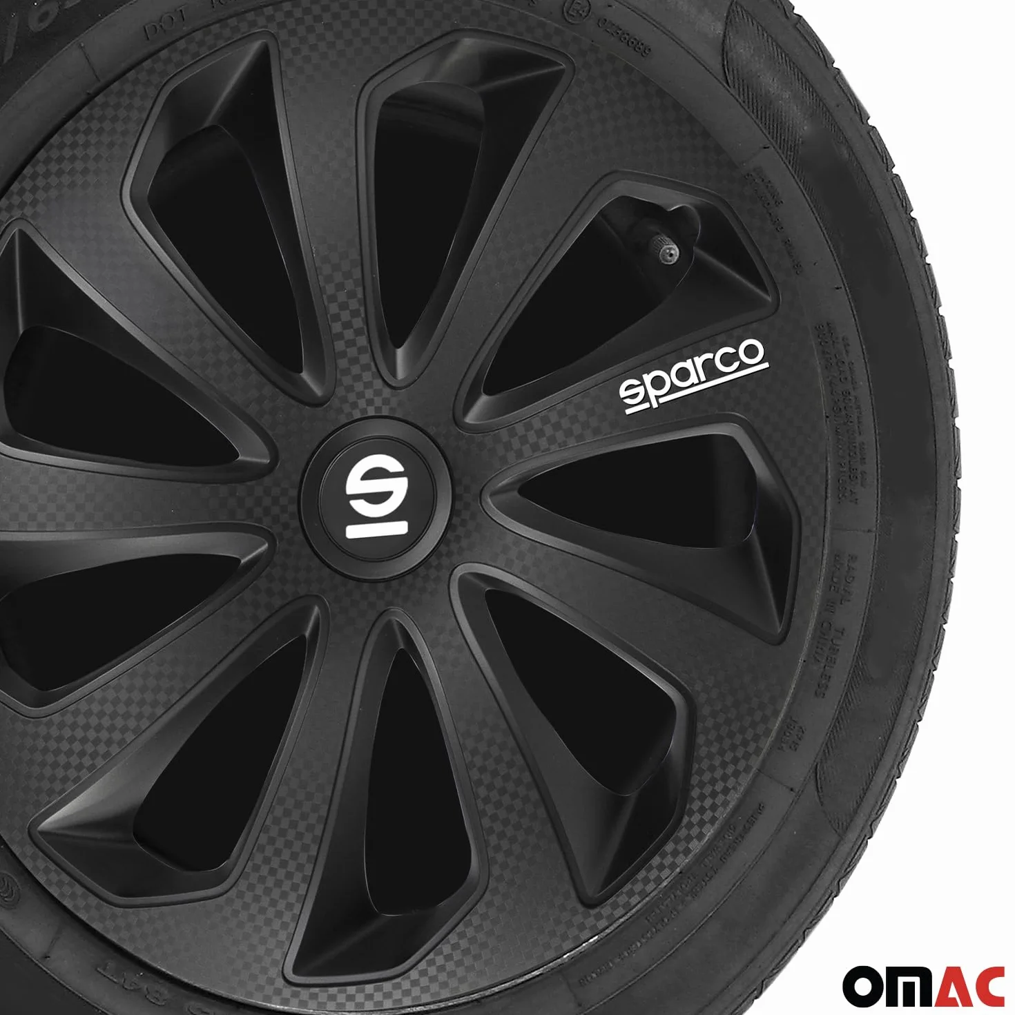 Zestaw Sparco osłony na koła Sicilia 40 cm czarny/węgiel