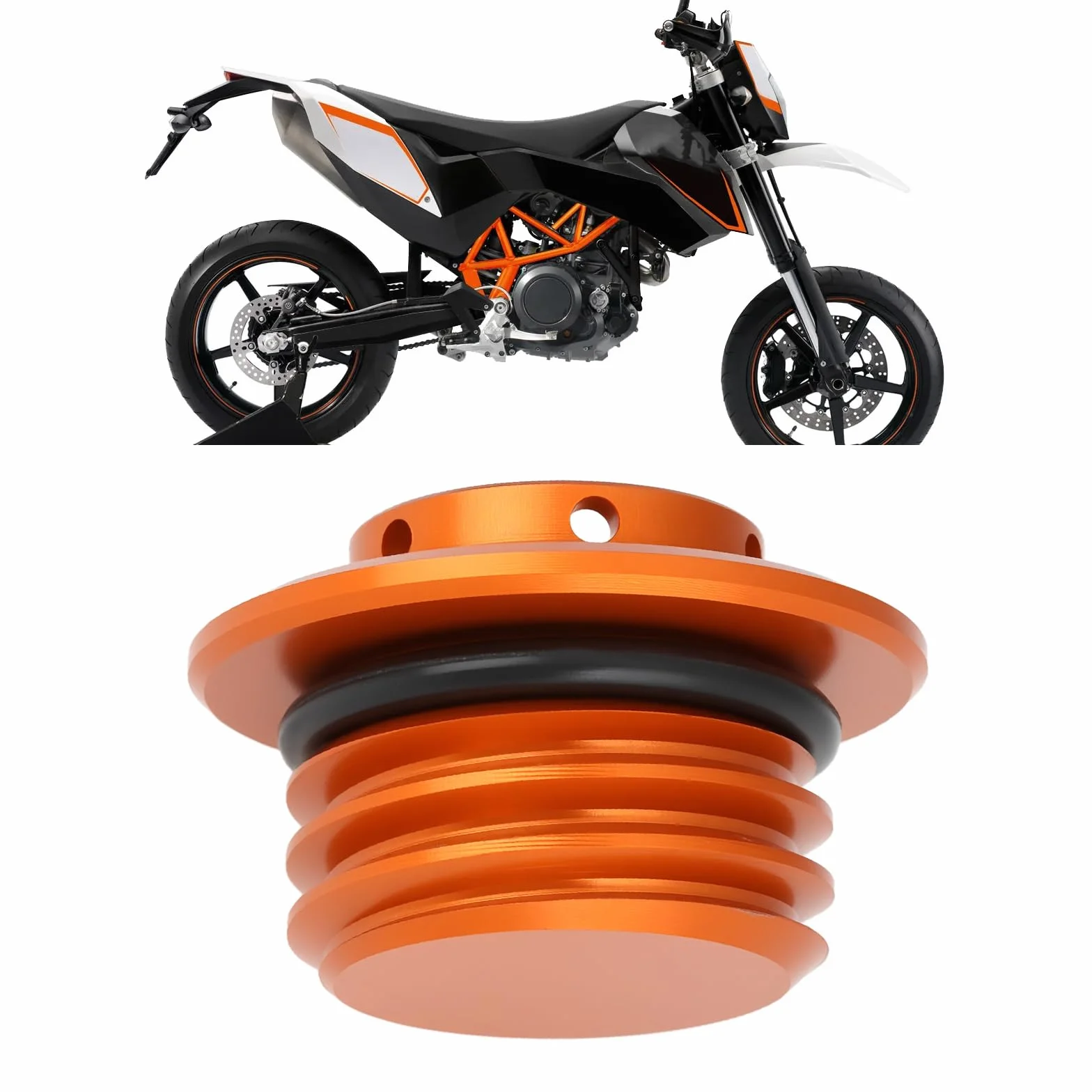 Korek wlewu oleju M24x3 CNC aluminiowa wtyczka kompatybilna z KTM 690 SMC R Enduro Duke 790 890 1290 Super Duke R GT