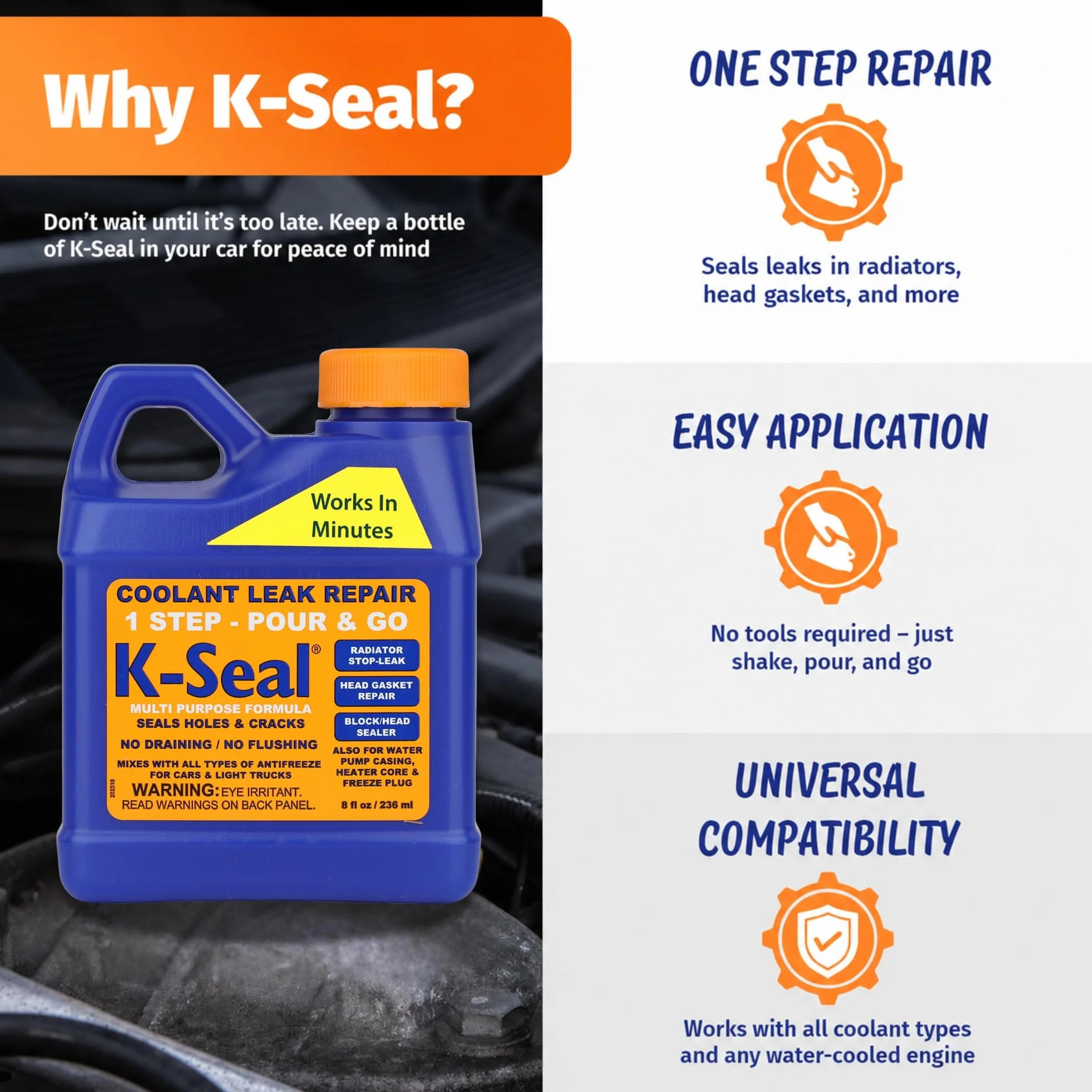 KALIMEX LTD ST5501 K-Seal naprawa wycieku płynu chłodzącego