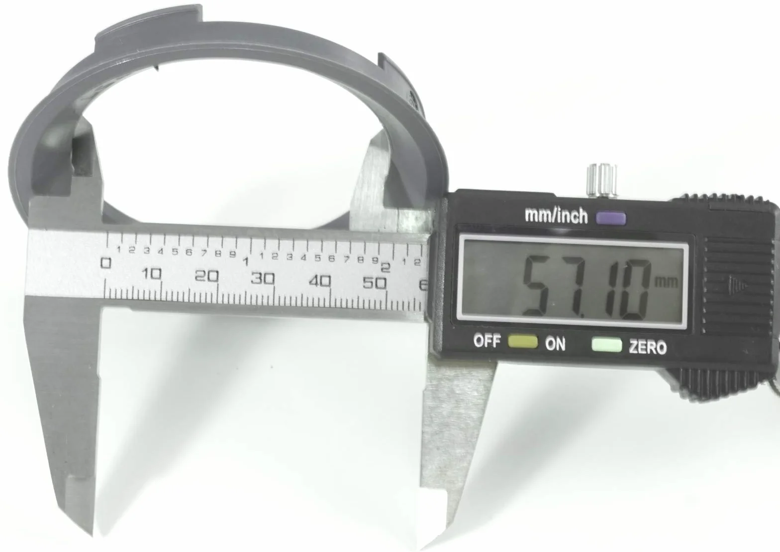 Pierścienie centrujące 70,4 x 57,1 mm do Rondell ROD, ciemnoszare, komplet 4 sztuk