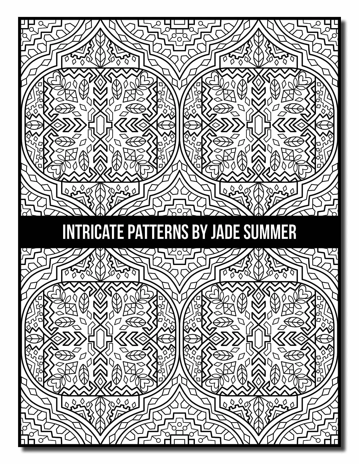 Intricate Patterns: An Adult Coloring Book with 50 Detailed Pattern Designs for Relaxation and Stress Relief