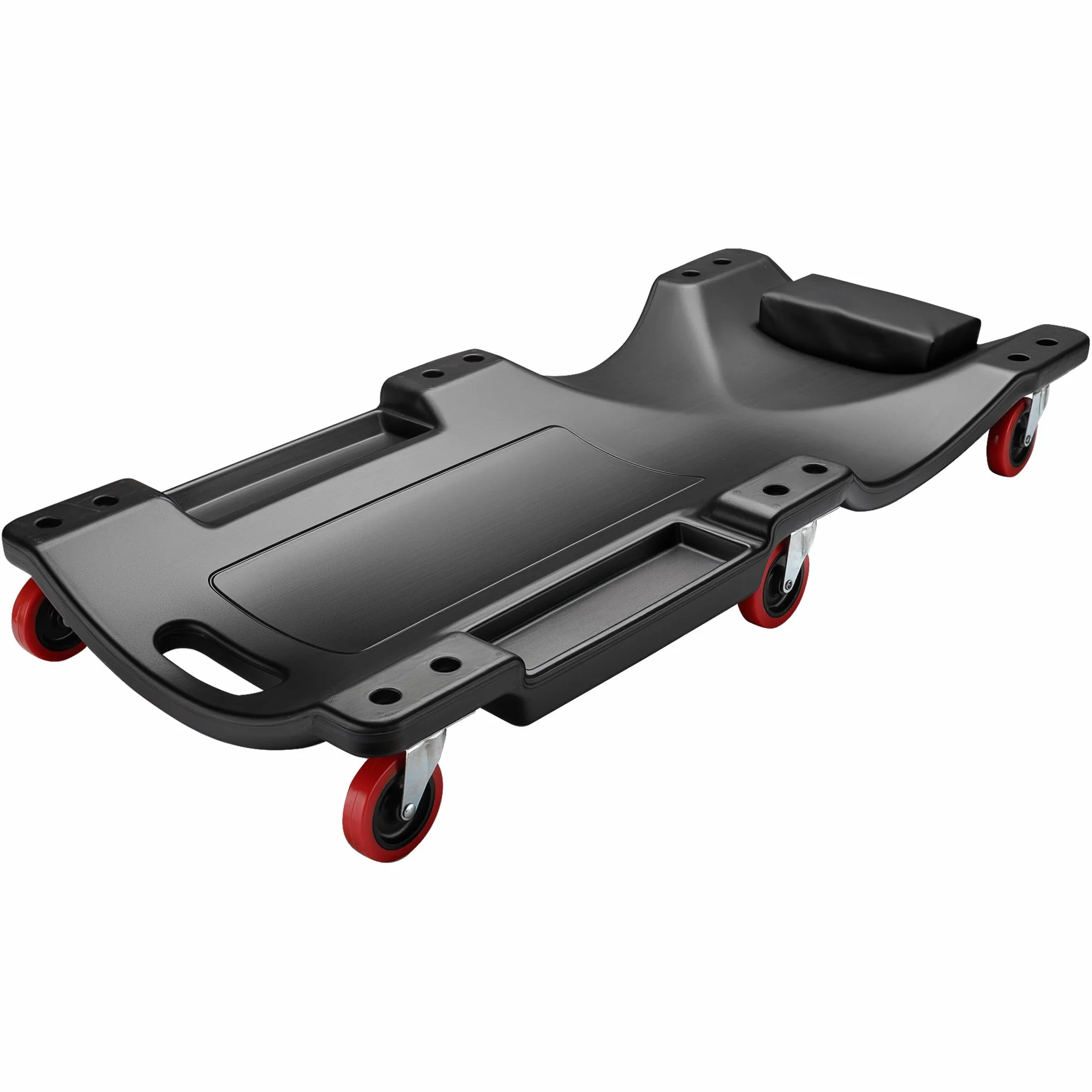 WilTec Plastikowa leżanka Wózek do leżenia Warsztat mechaniki Garaż 90x40x9cm max 90kg