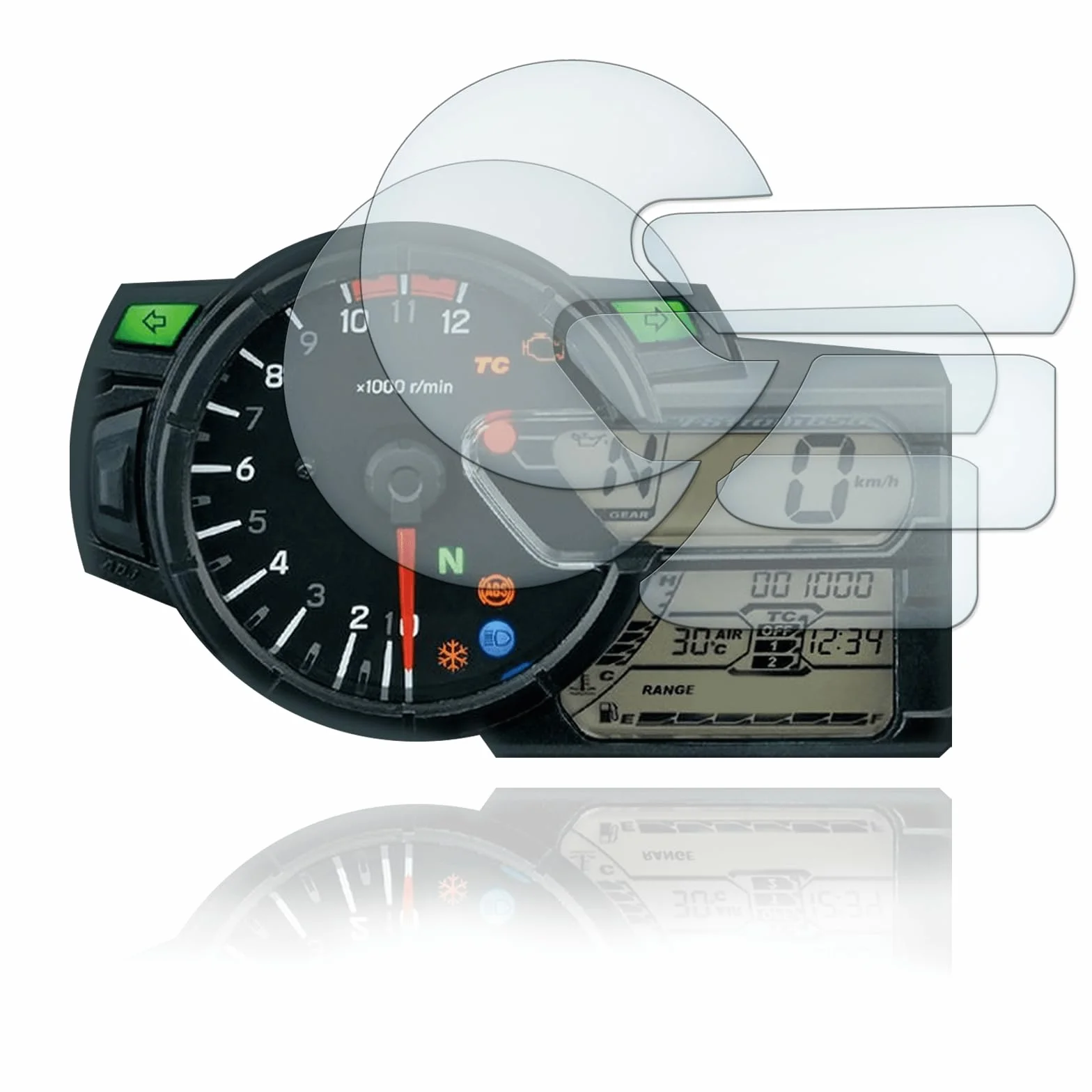 [2 sztuki] Suzuki V-Strom DL650 DL1000 2017+ folia ochronna na wyświetlacz 2x Ultra Clear